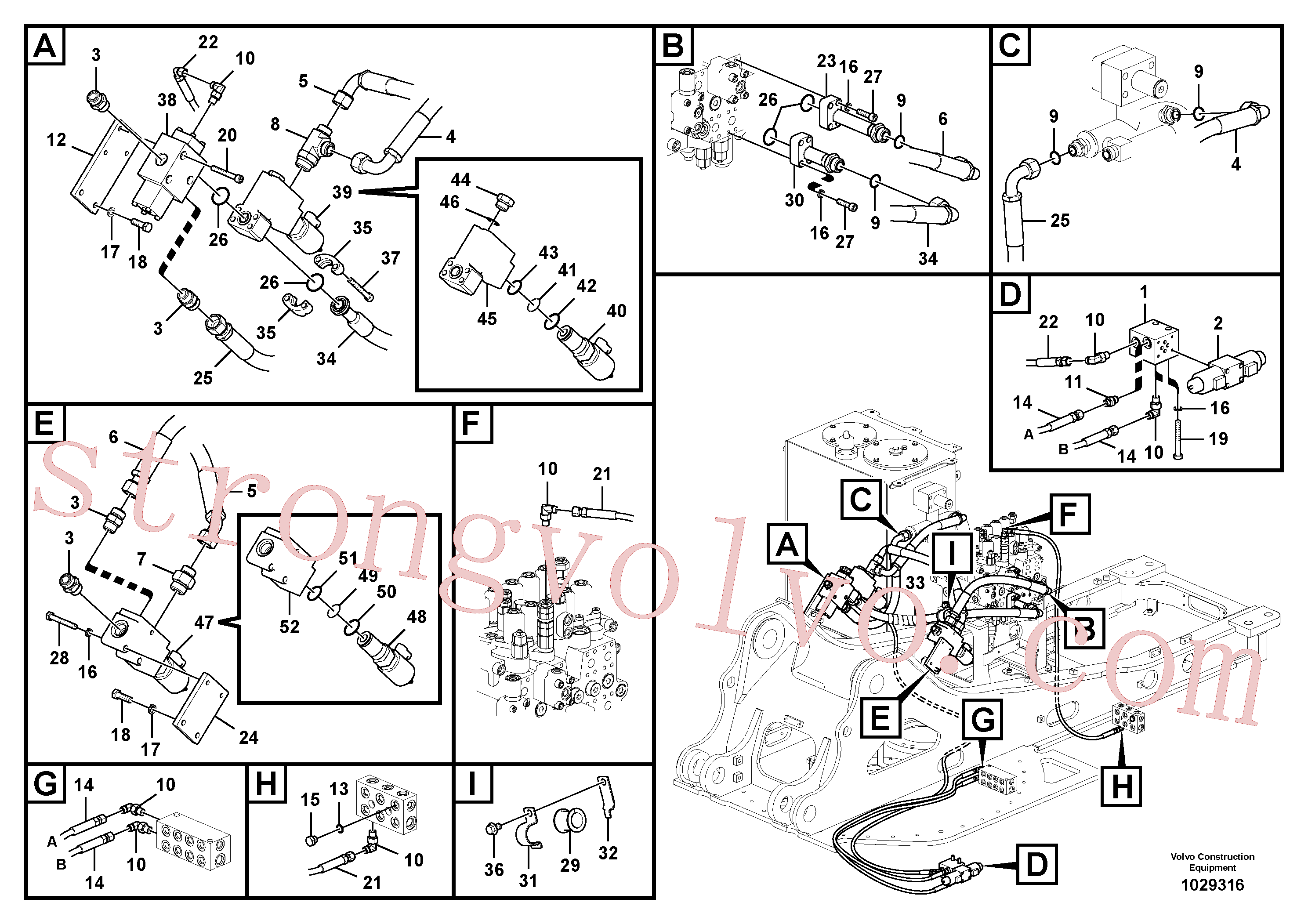 China Made VOE14566294 Válvula Volvo Acessórios para escavadeira