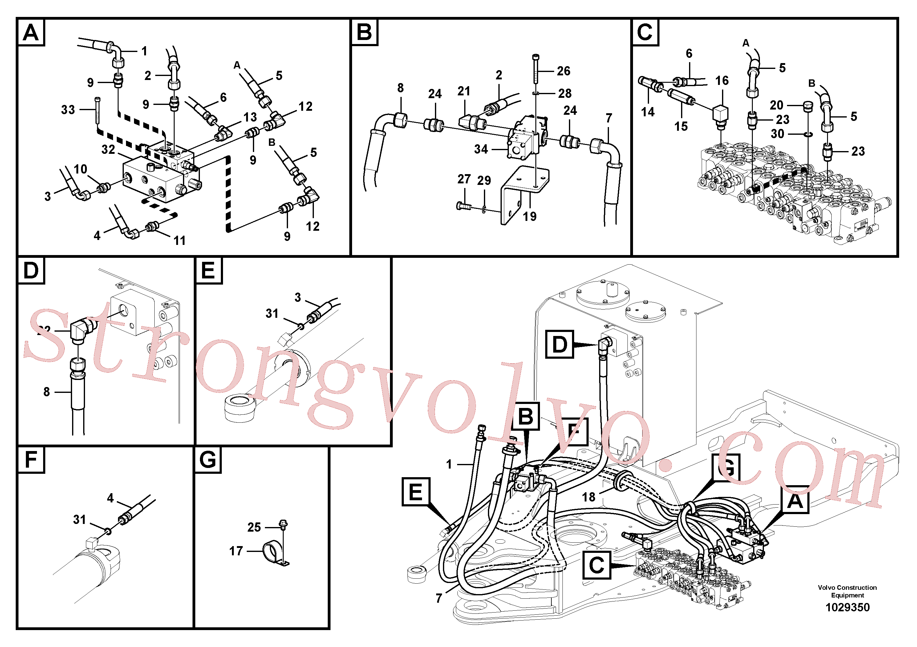 Volvo Montagem VOE14591818 Válvula Acessórios