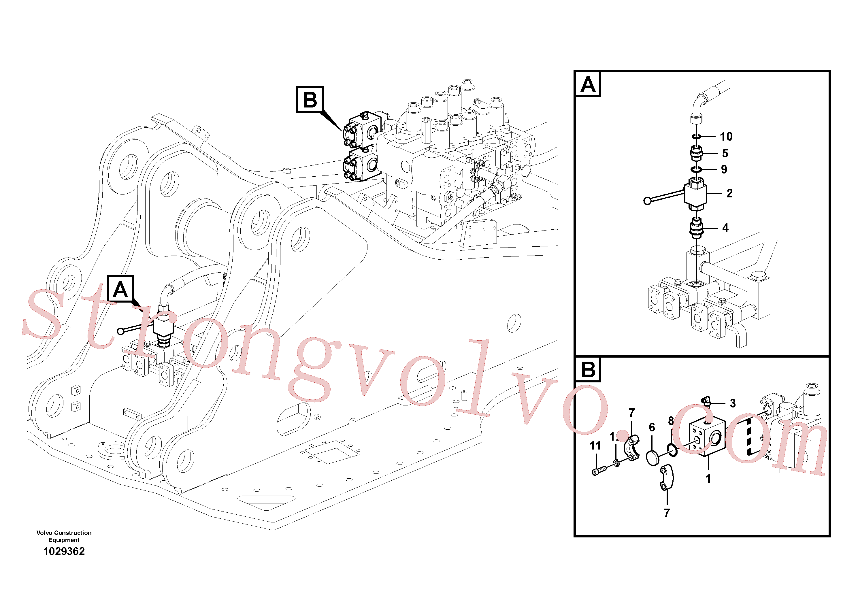 Atacado VOE14578542 Válvula Volvo escavadeira