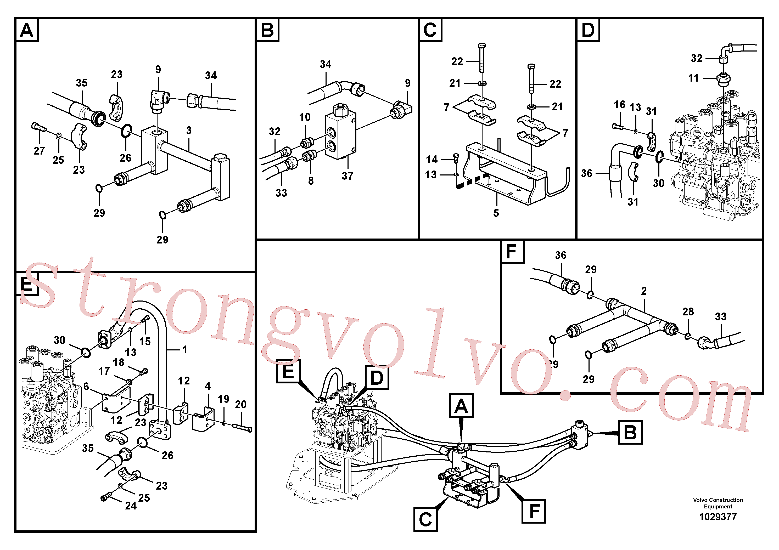 Volvo VOE14573273 Bracket Volvo Acessórios para escavadeira