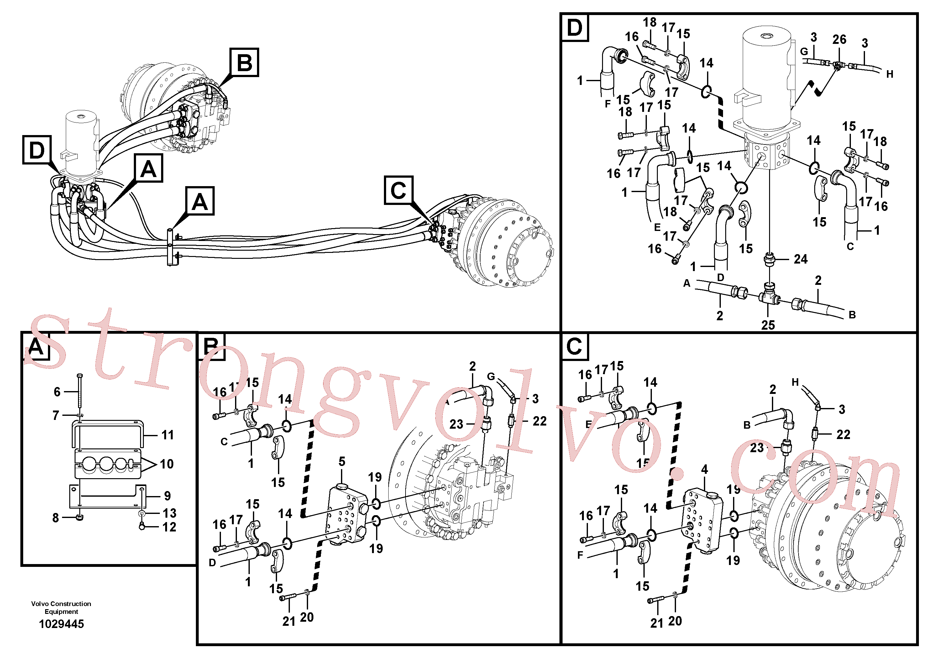 Volvo Montagem VOE14535902 Braçadeira Acessórios