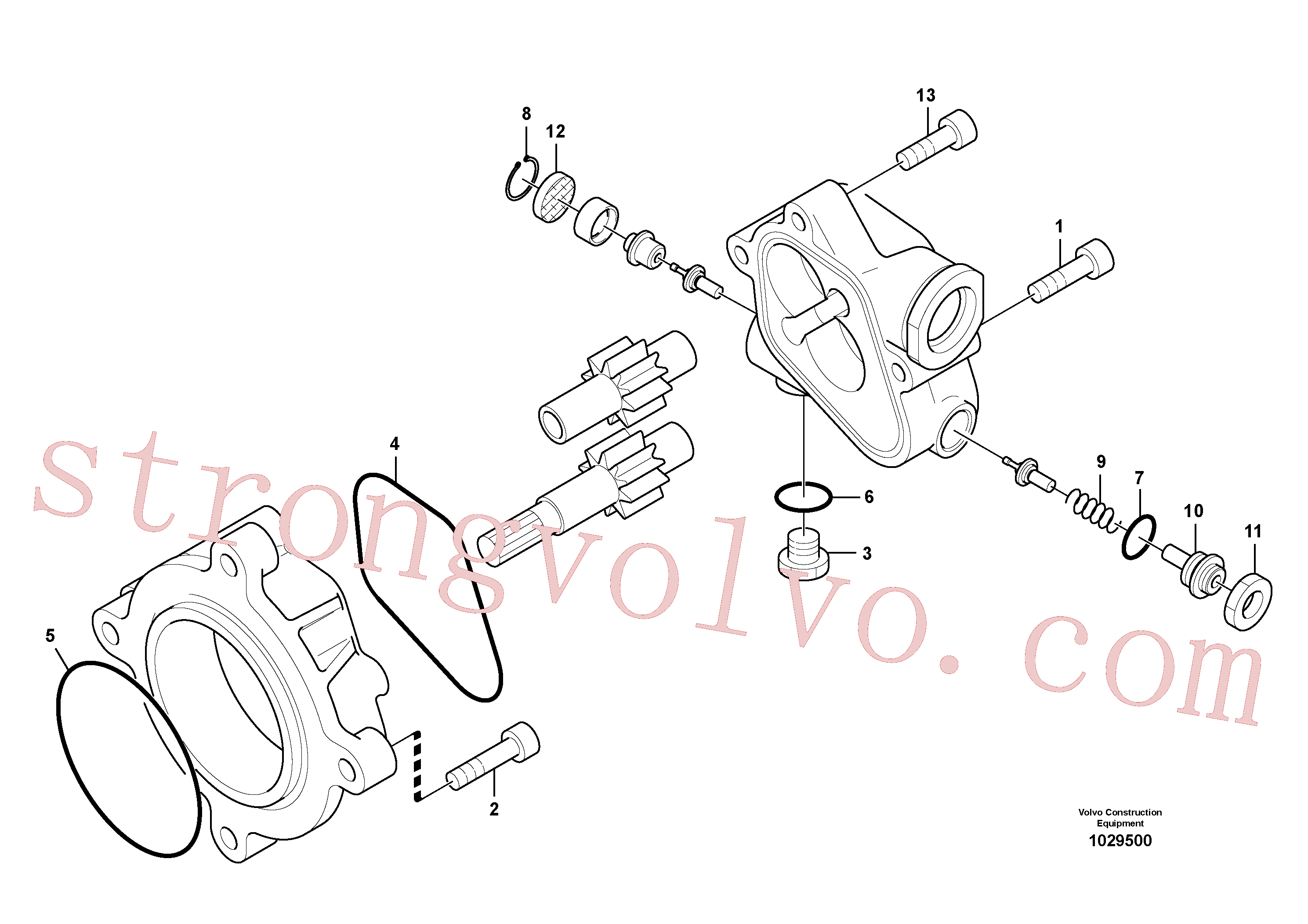 Volvo Montagem SA8230-08880 Porca trava Acessórios