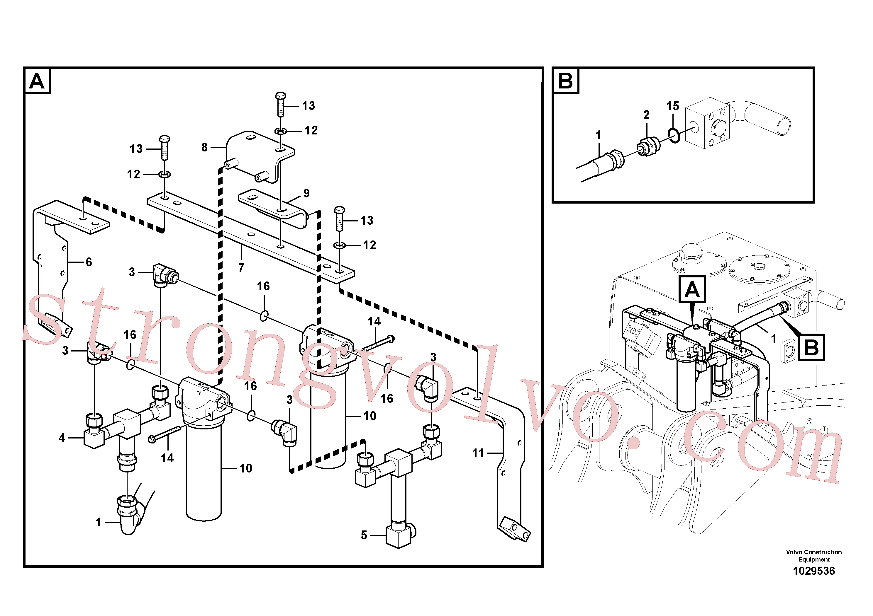 Volvo VOE14508332 Plate Volvo Acessórios para escavadeira