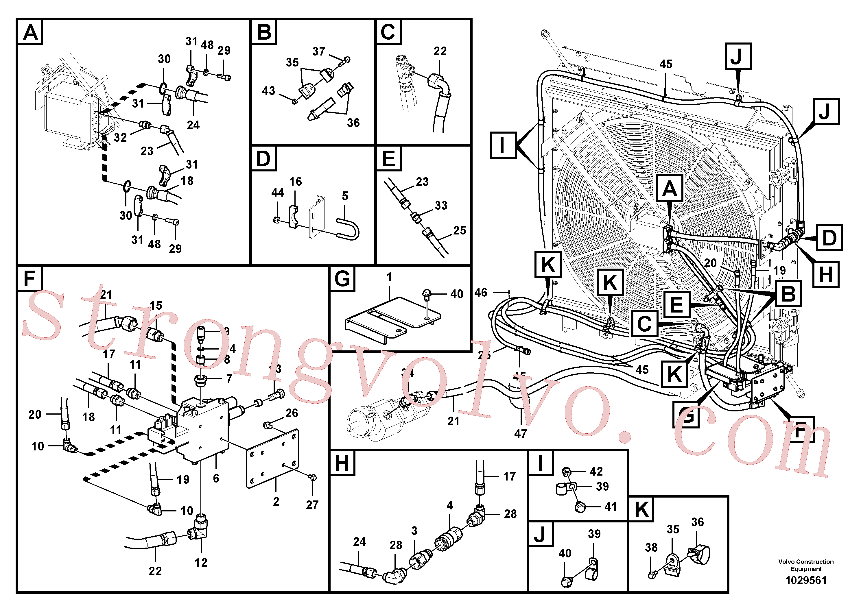 Atacado SA9315-02202 Clip Volvo escavadeira