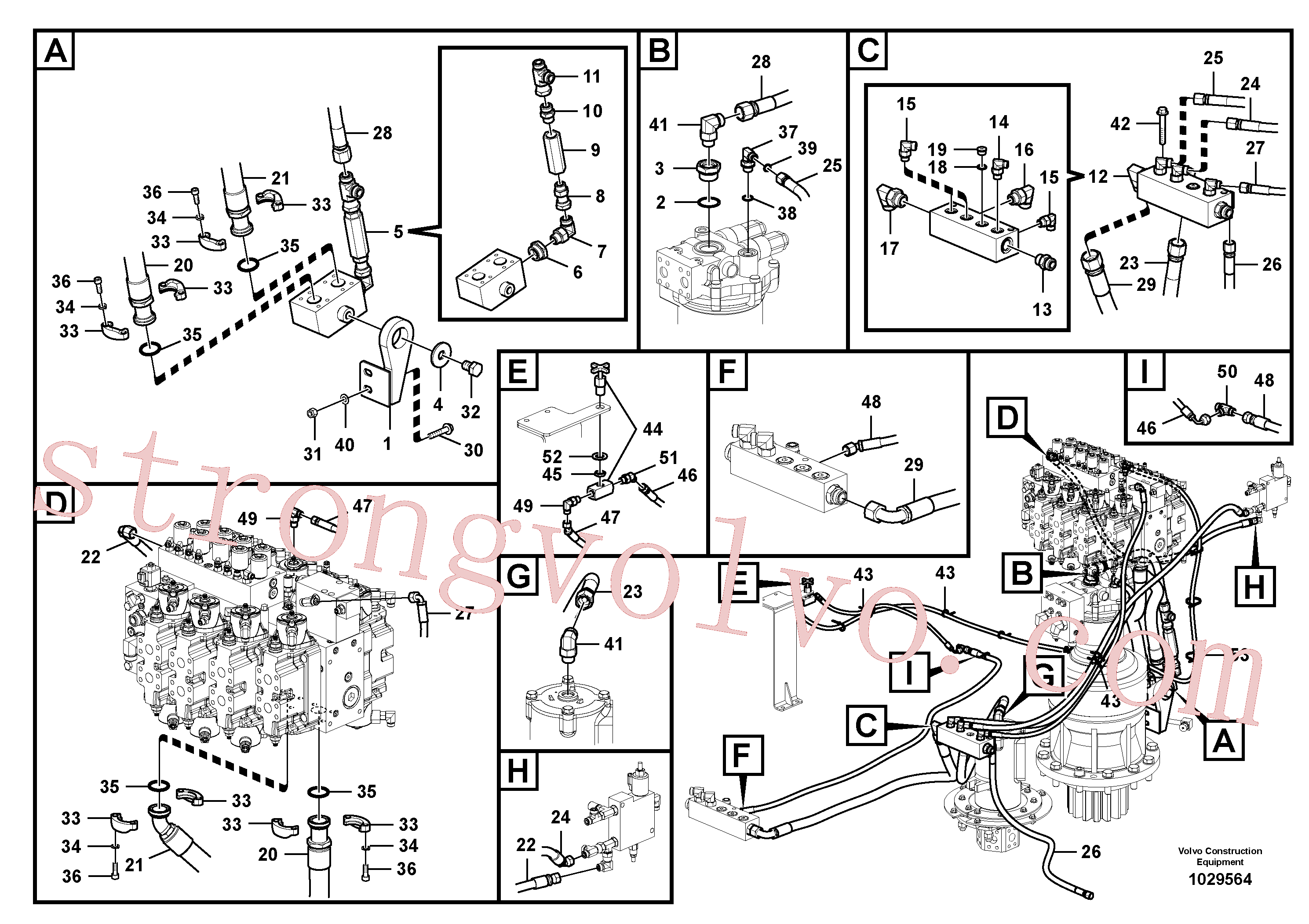 VOE993032 Volvo Sistema hidráulico, tanque hidráulico para o refrigerador de óleo hidráulico(1029564 Montagem)