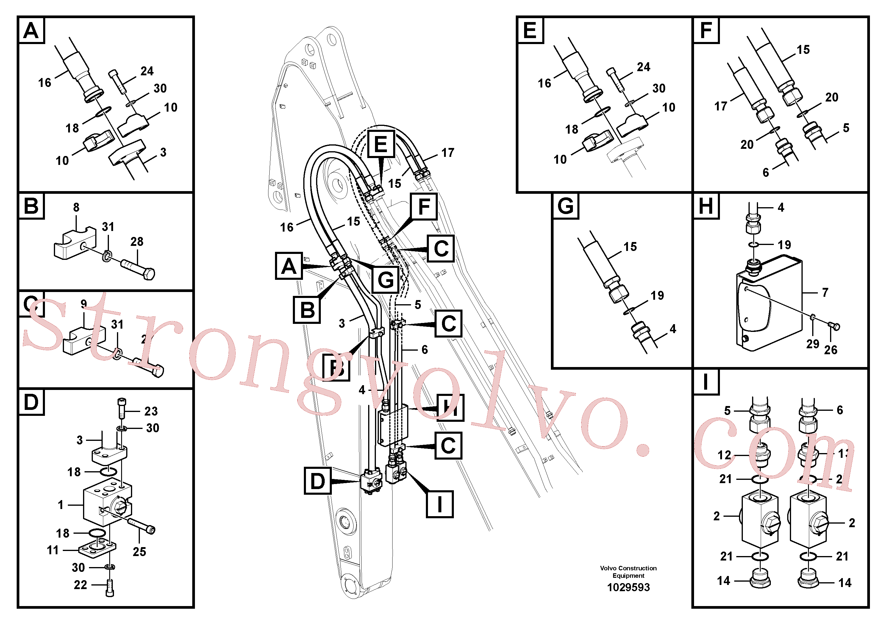 VOE14675505 Pipe Volvo escavadeira