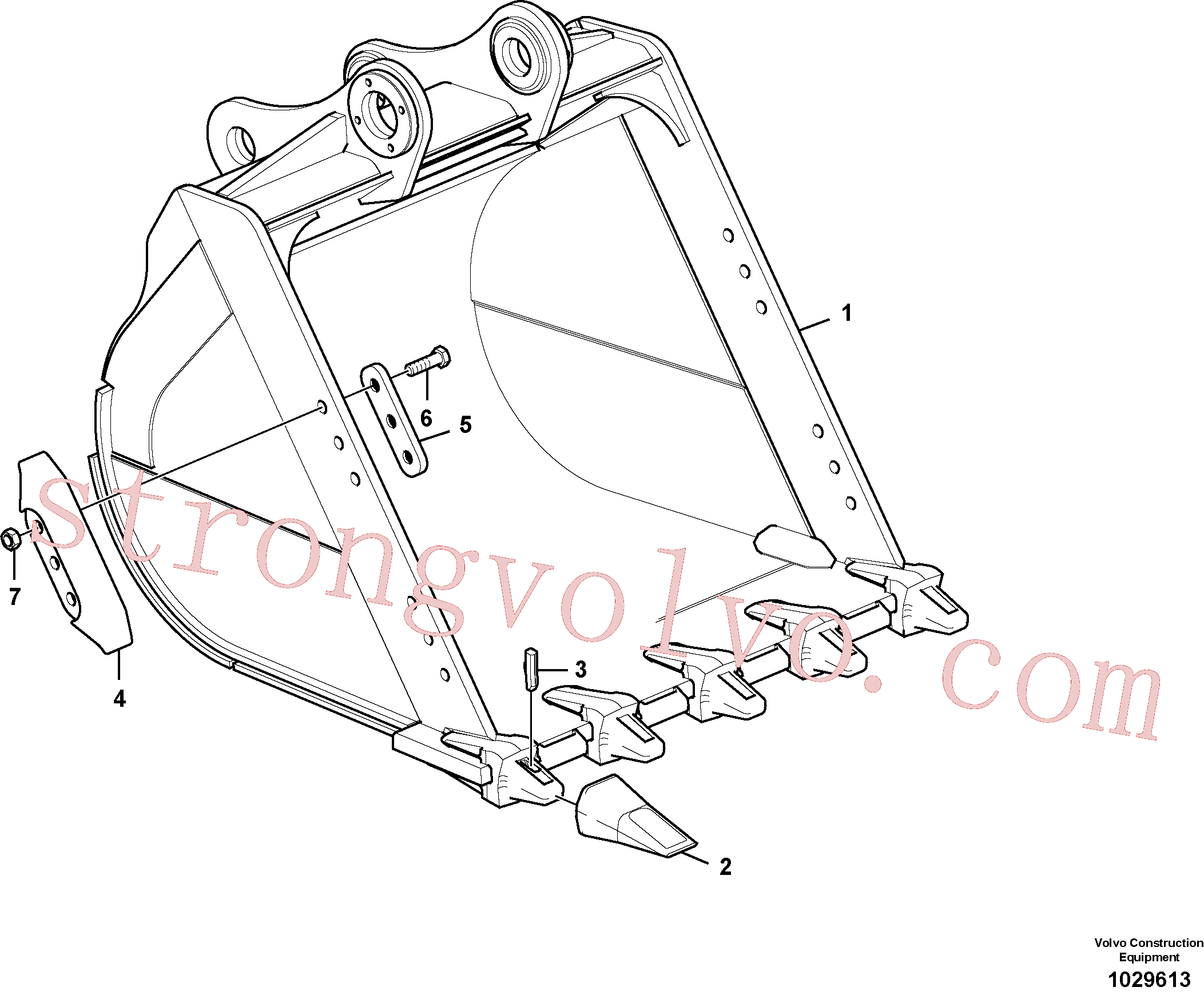 Volvo Montagem VOE14576723 Bucket Acessórios