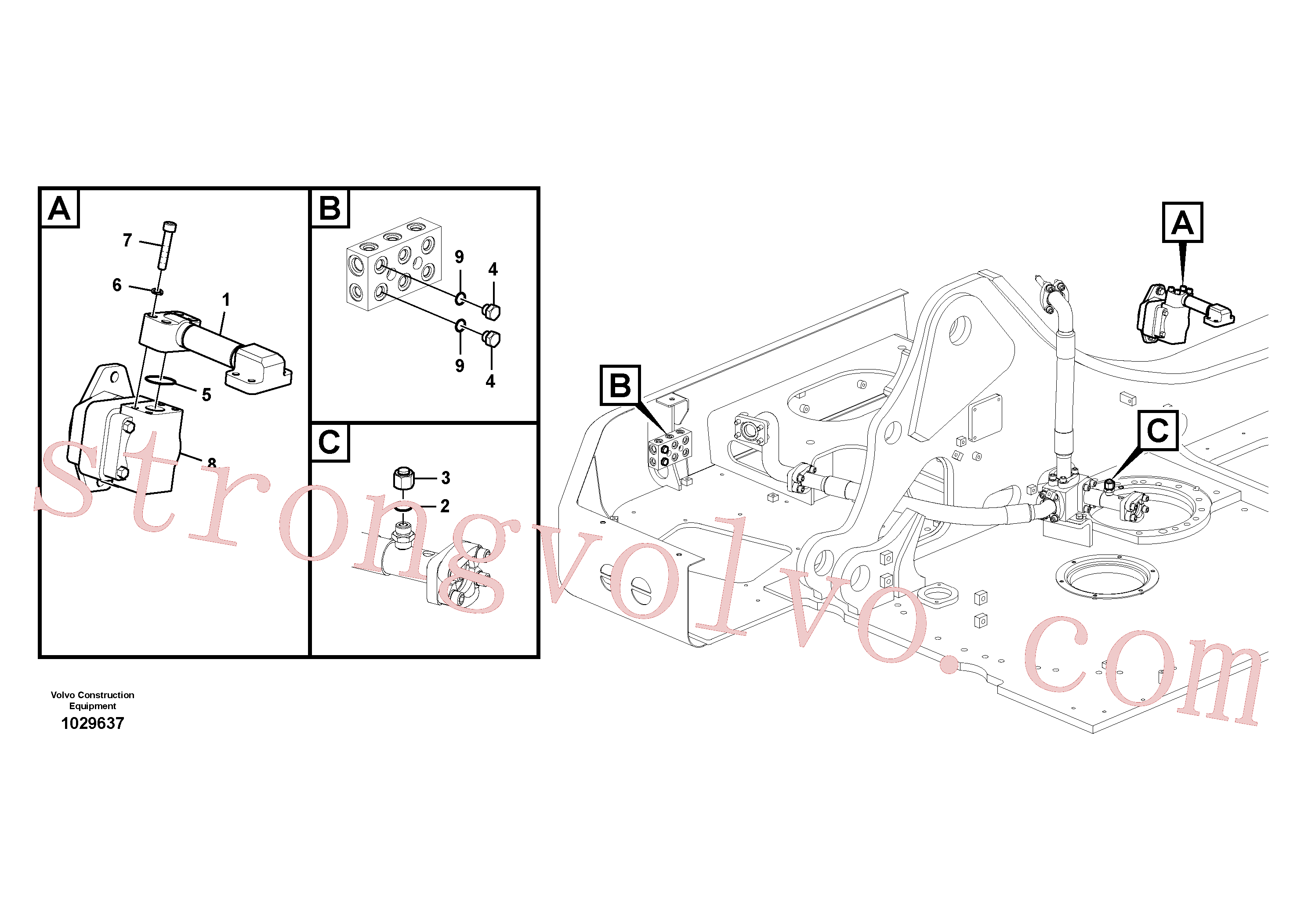 VOE14557458 Bomba a engrenagem Volvo escavadeira