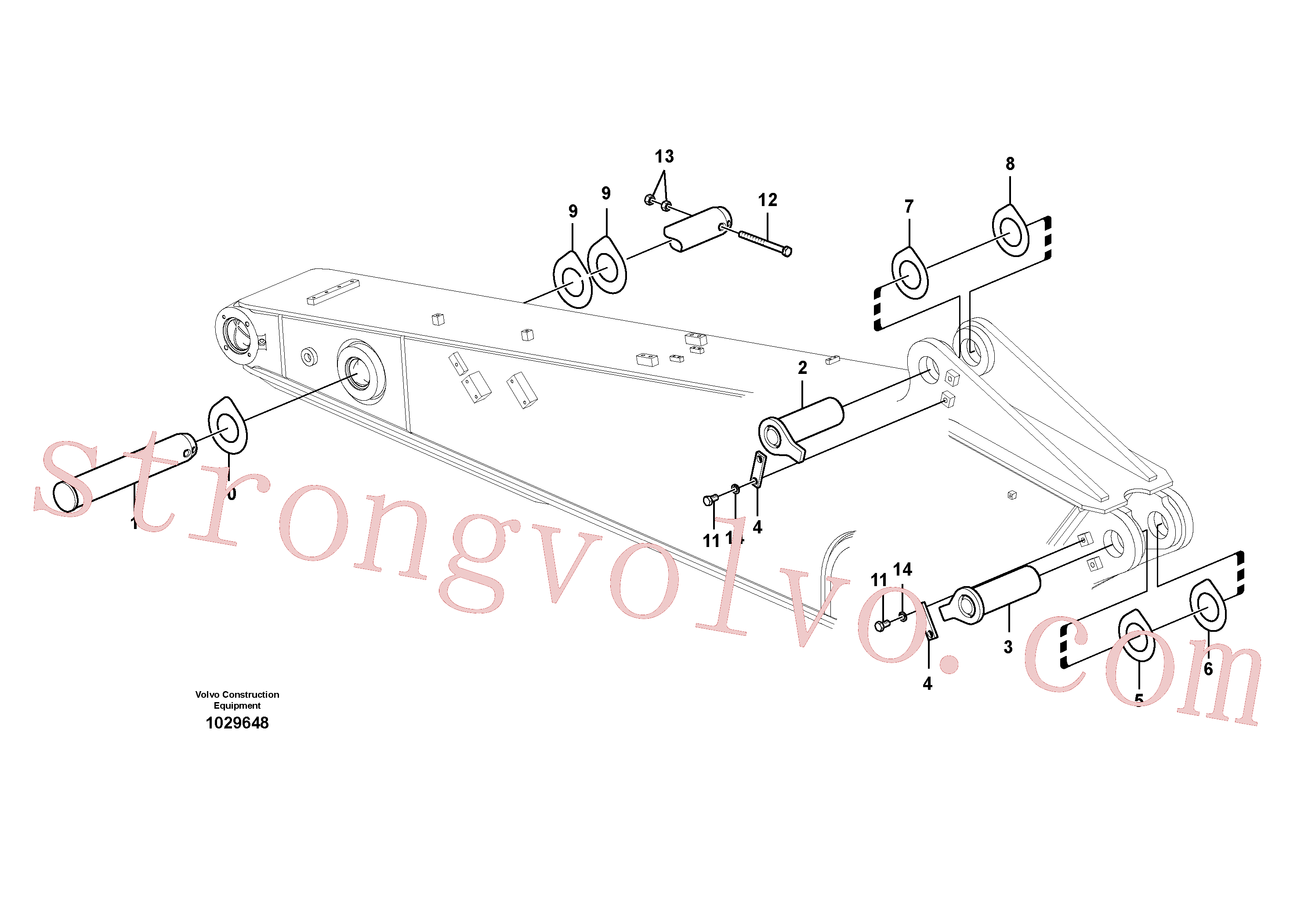 VOE14533729 Volvo Elos do braço de afundamento(1029648 Montagem)