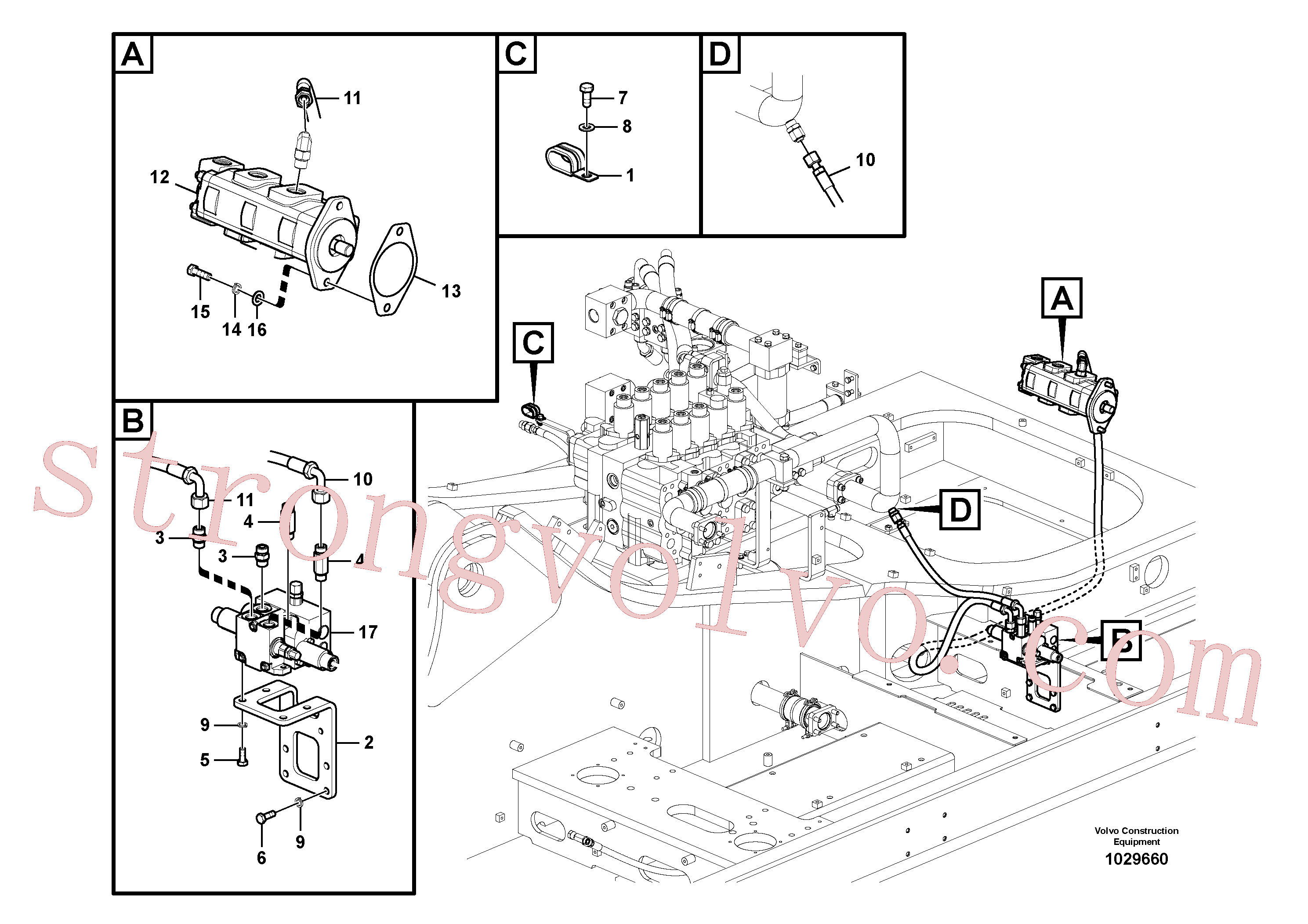 China Made VOE938014 Eternity/2 Volvo Acessórios para escavadeira