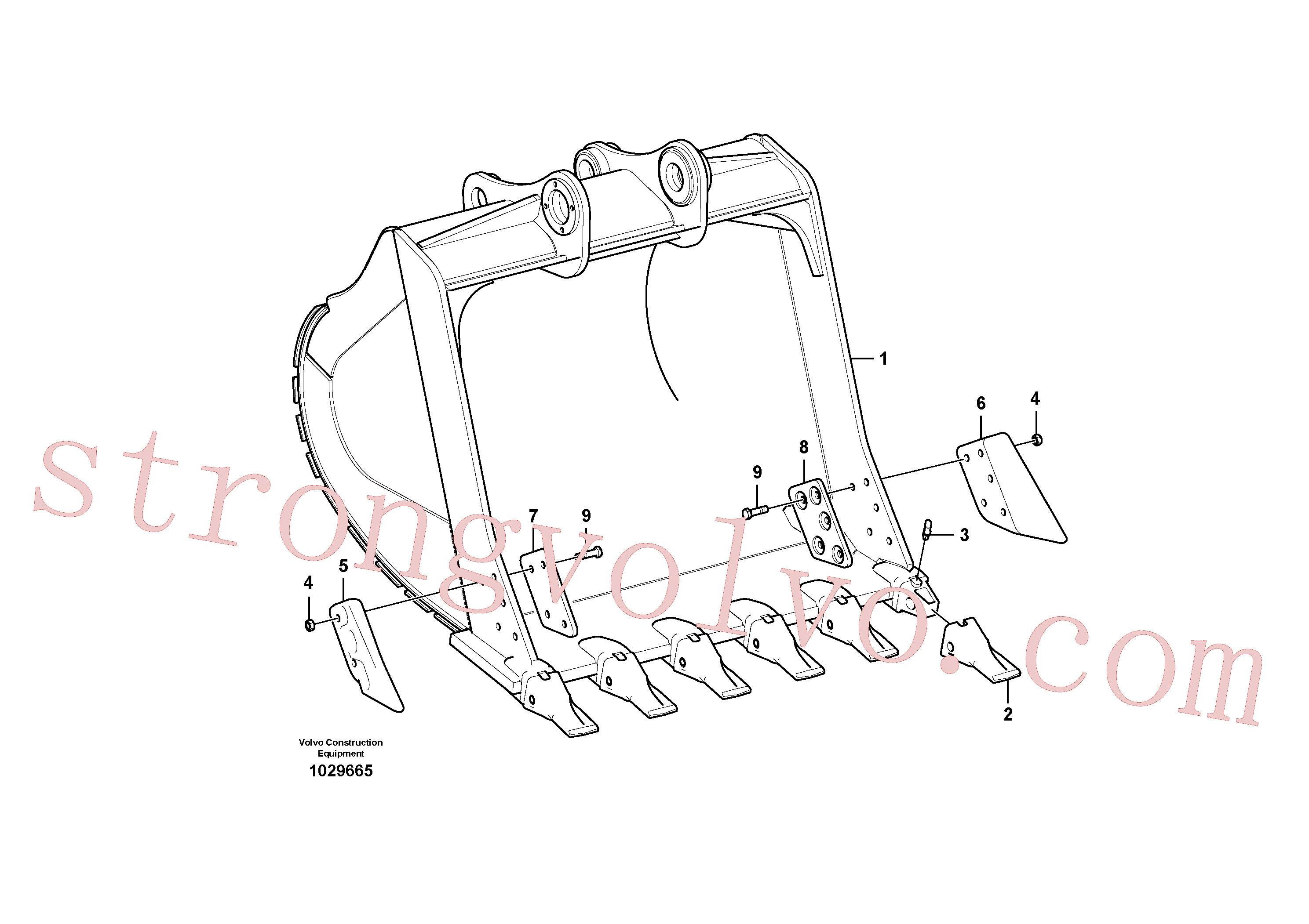 VOE14538414 Volvo Balde(1029665 Montagem)