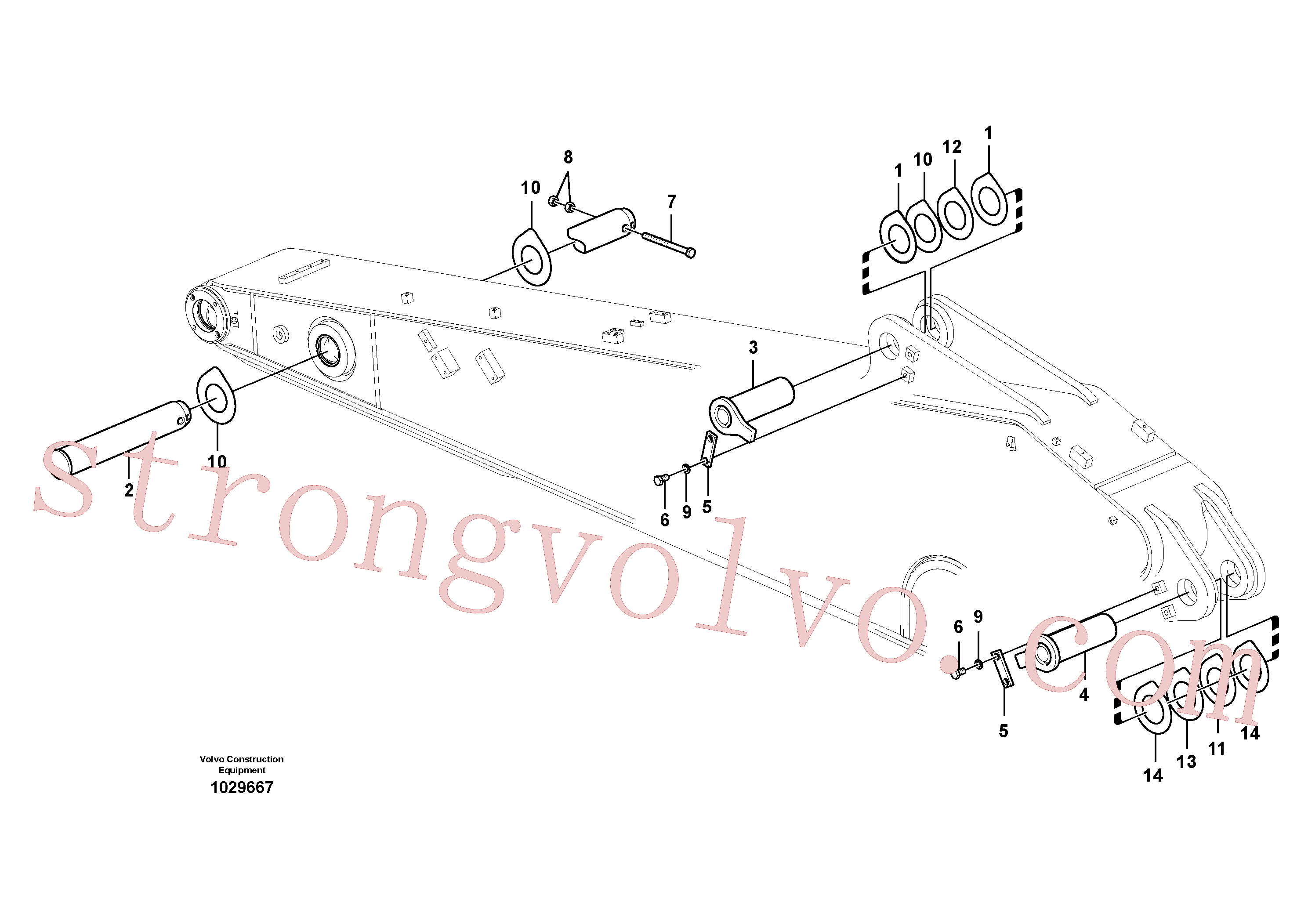 VOE14524122 Volvo Elos do braço de afundamento(1029667 Montagem)