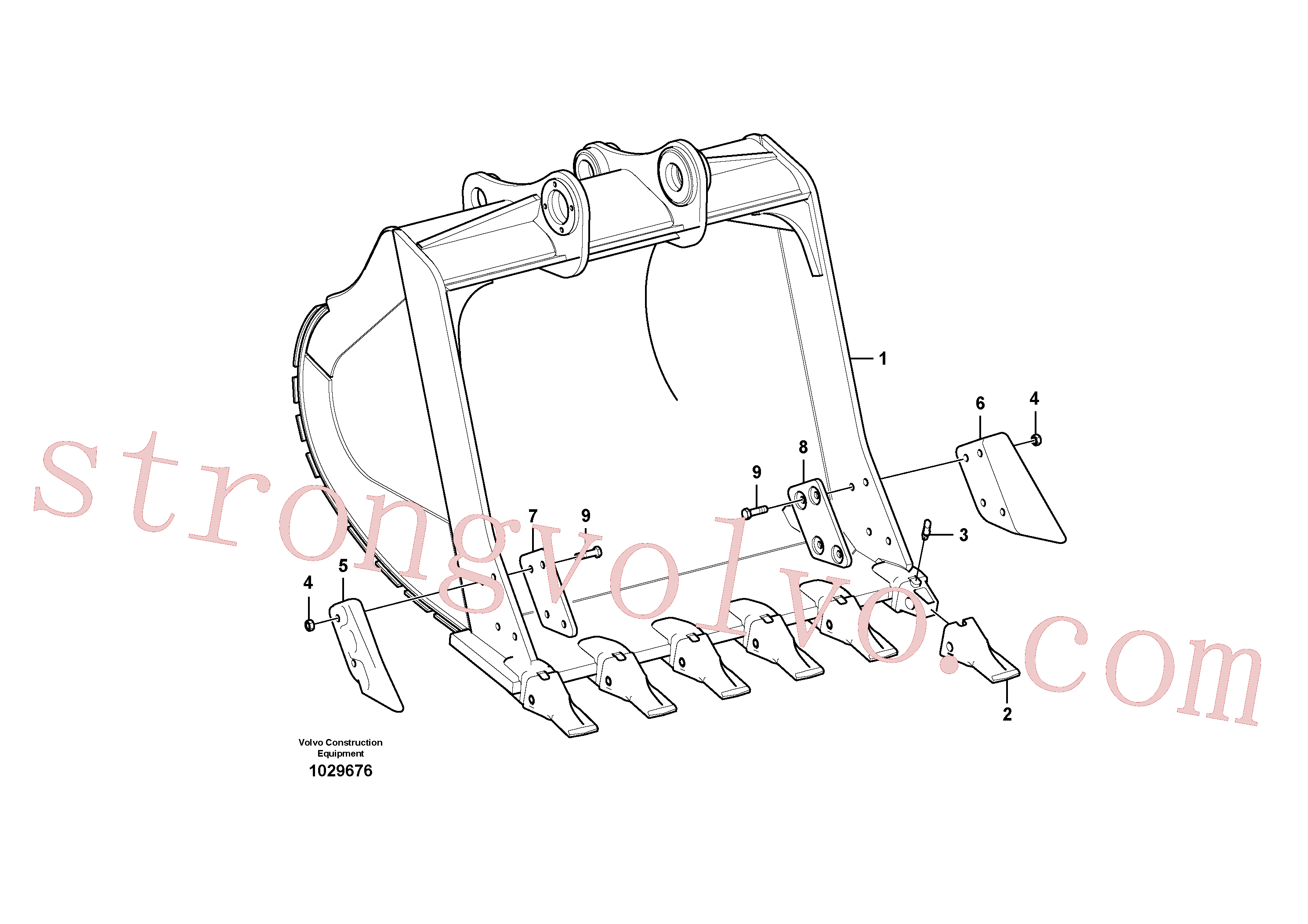 VOE14538082 Volvo Balde(1029676 Montagem)