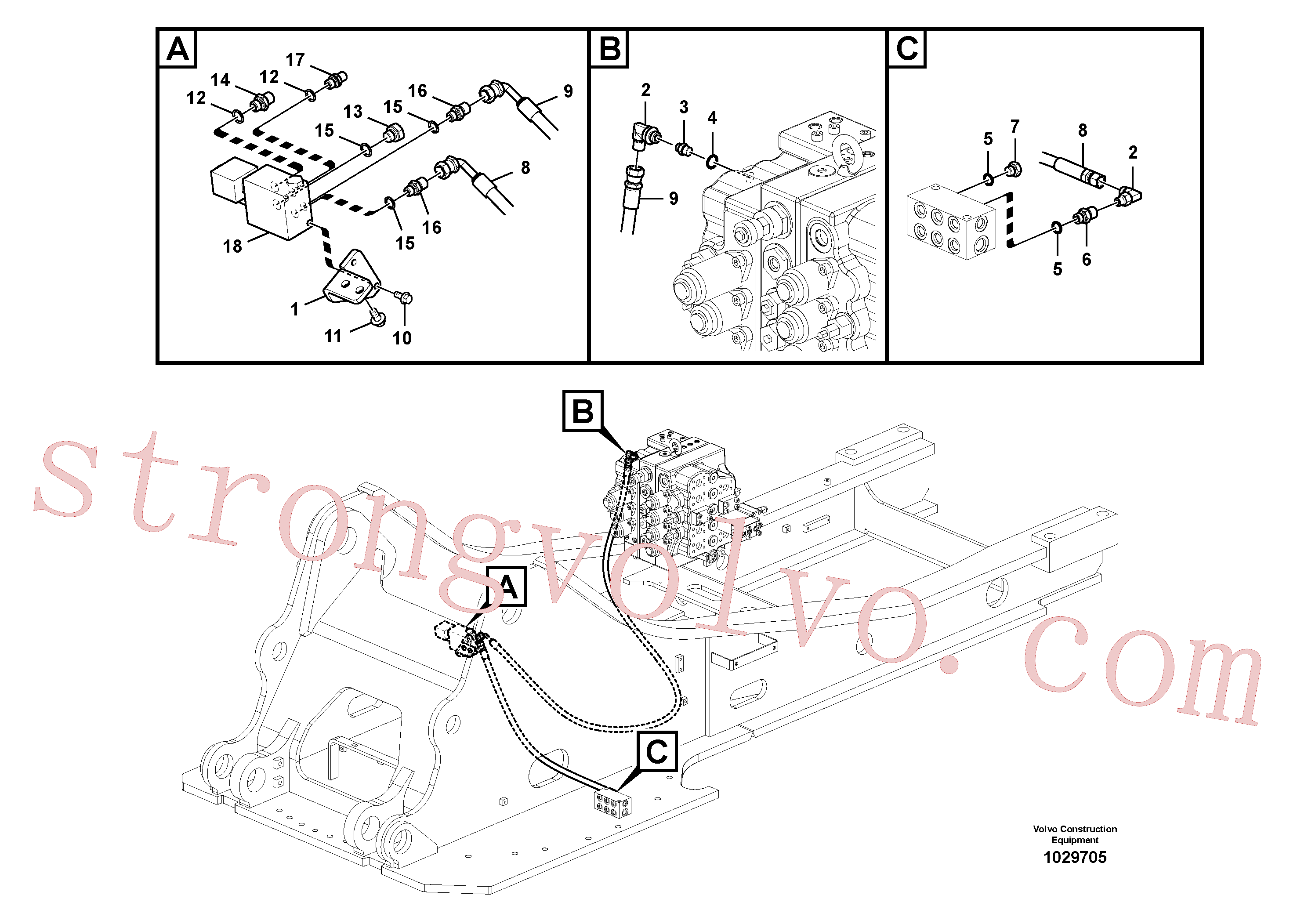 Volvo Acessórios para escavadeira VOE14884756 Rockmaster/1SC Acessórios