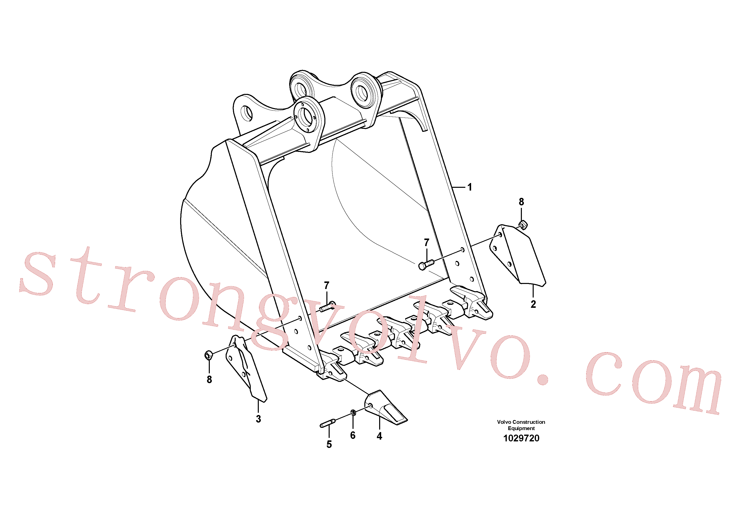 Volvo Montagem SA1171-00031 Adapter Acessórios