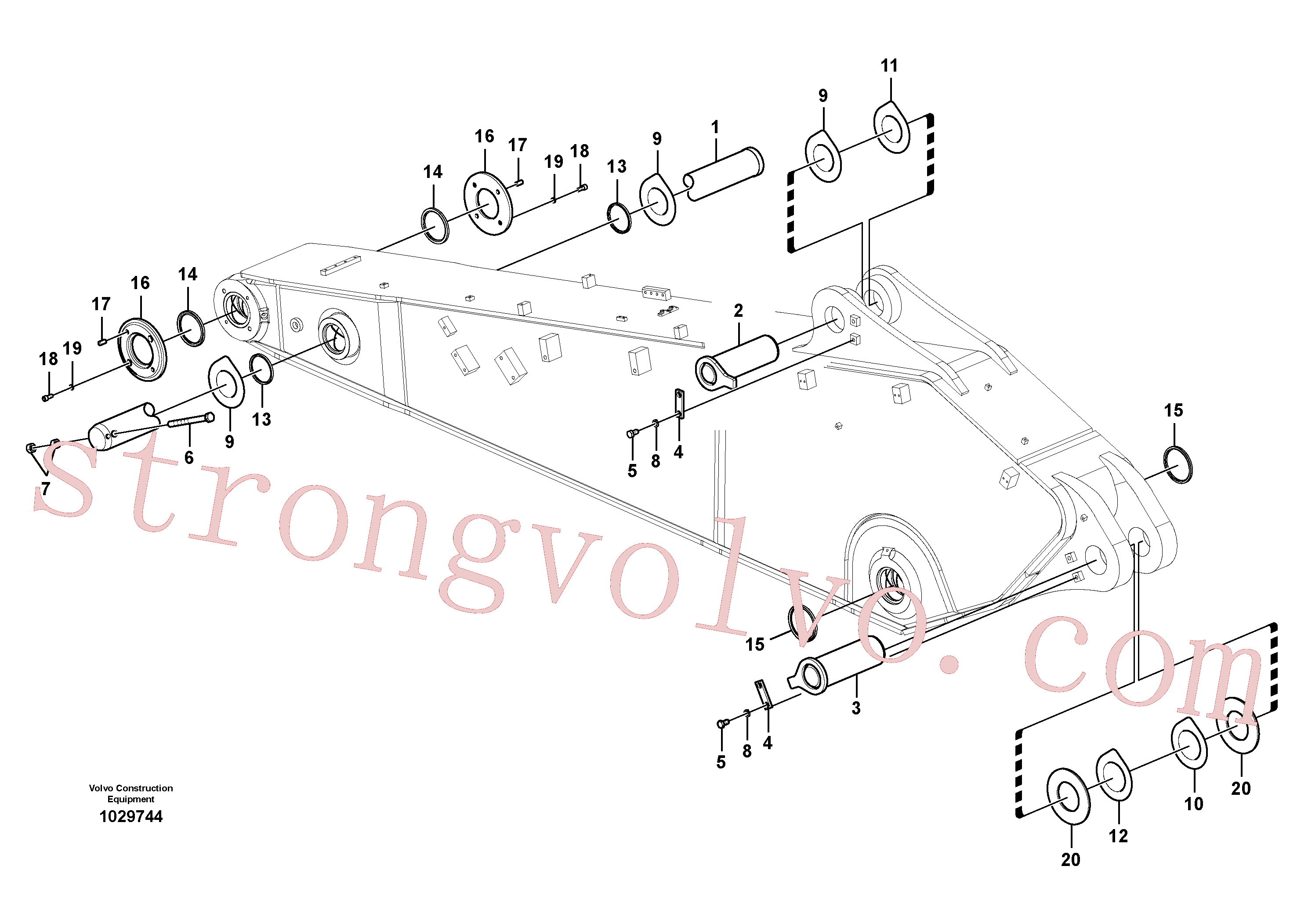 Volvo VOE14508373 Pino Volvo Acessórios para escavadeira