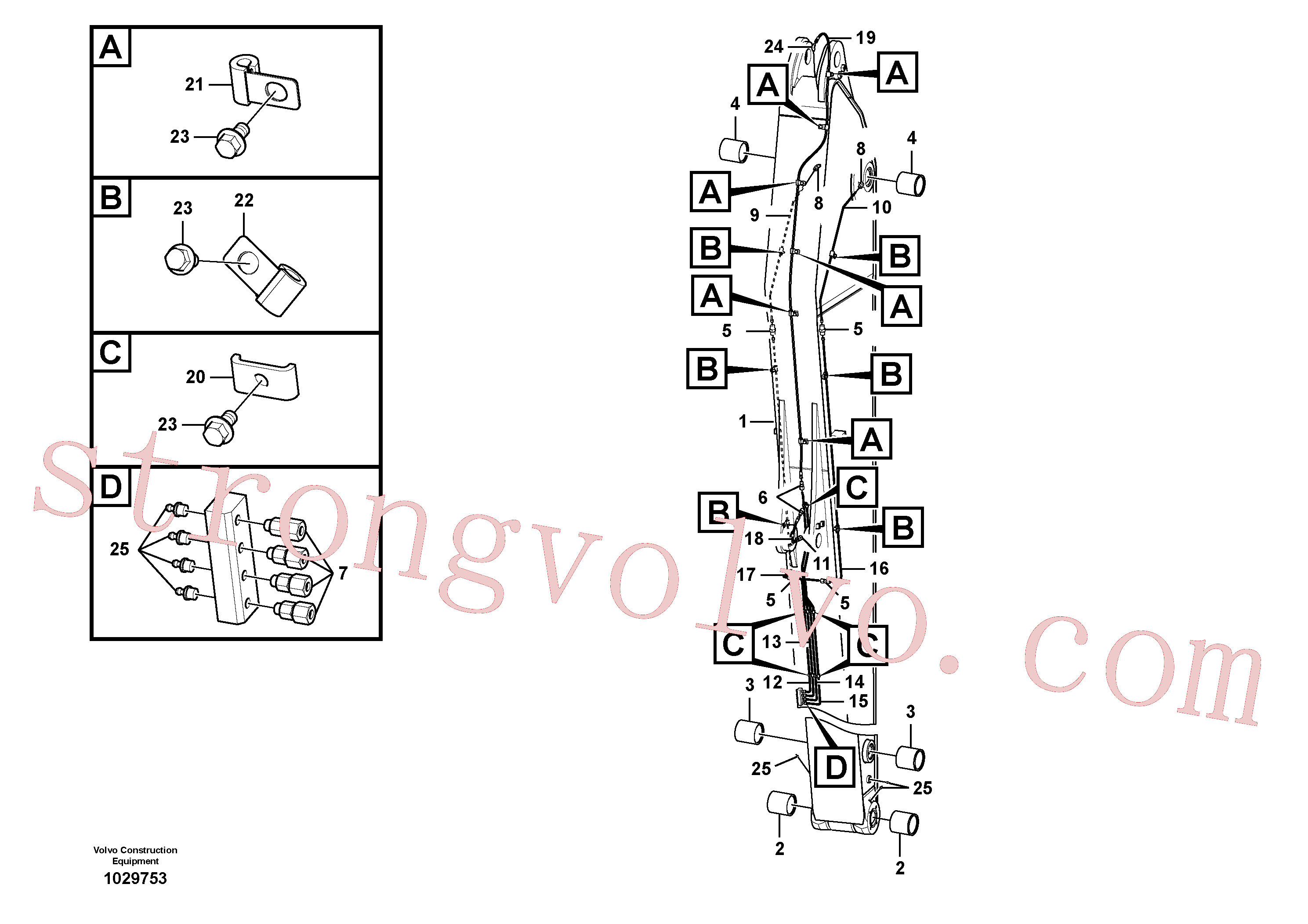 Volvo Montagem VOE14532817 Pipe Acessórios