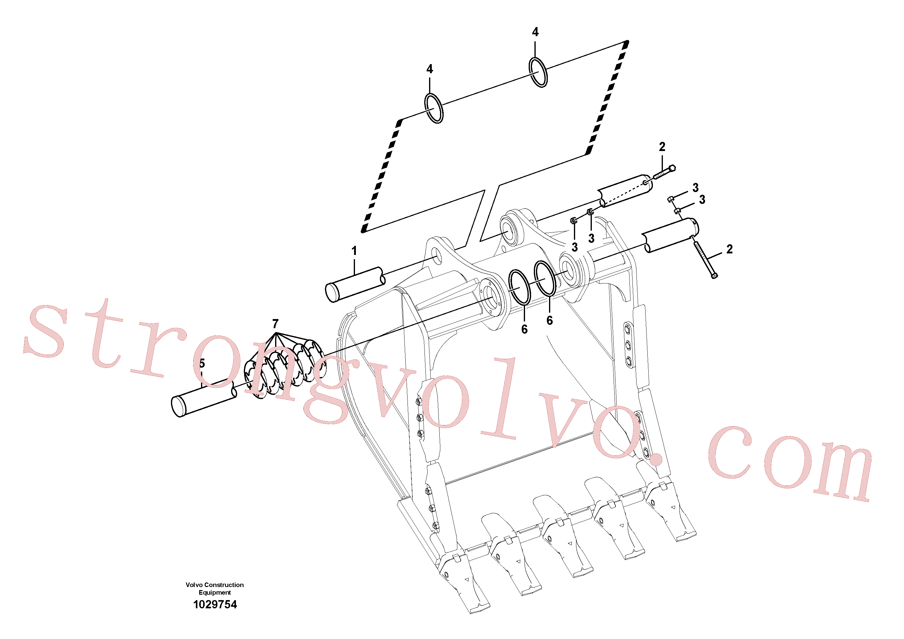 VOE14880695 Volvo Tirantes ao balde(1029754 Montagem)