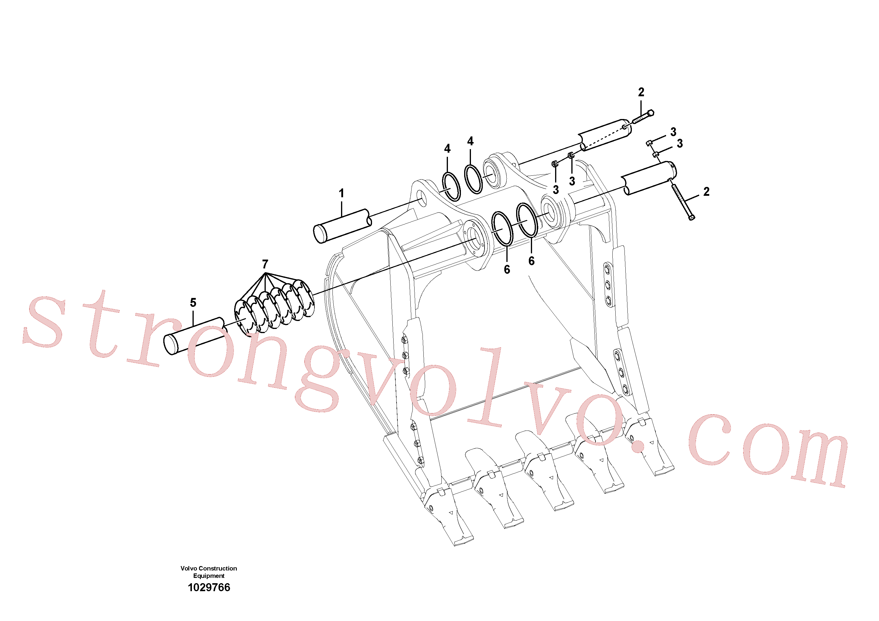 VOE14509017 Volvo Tirantes ao balde(1029766 Montagem)
