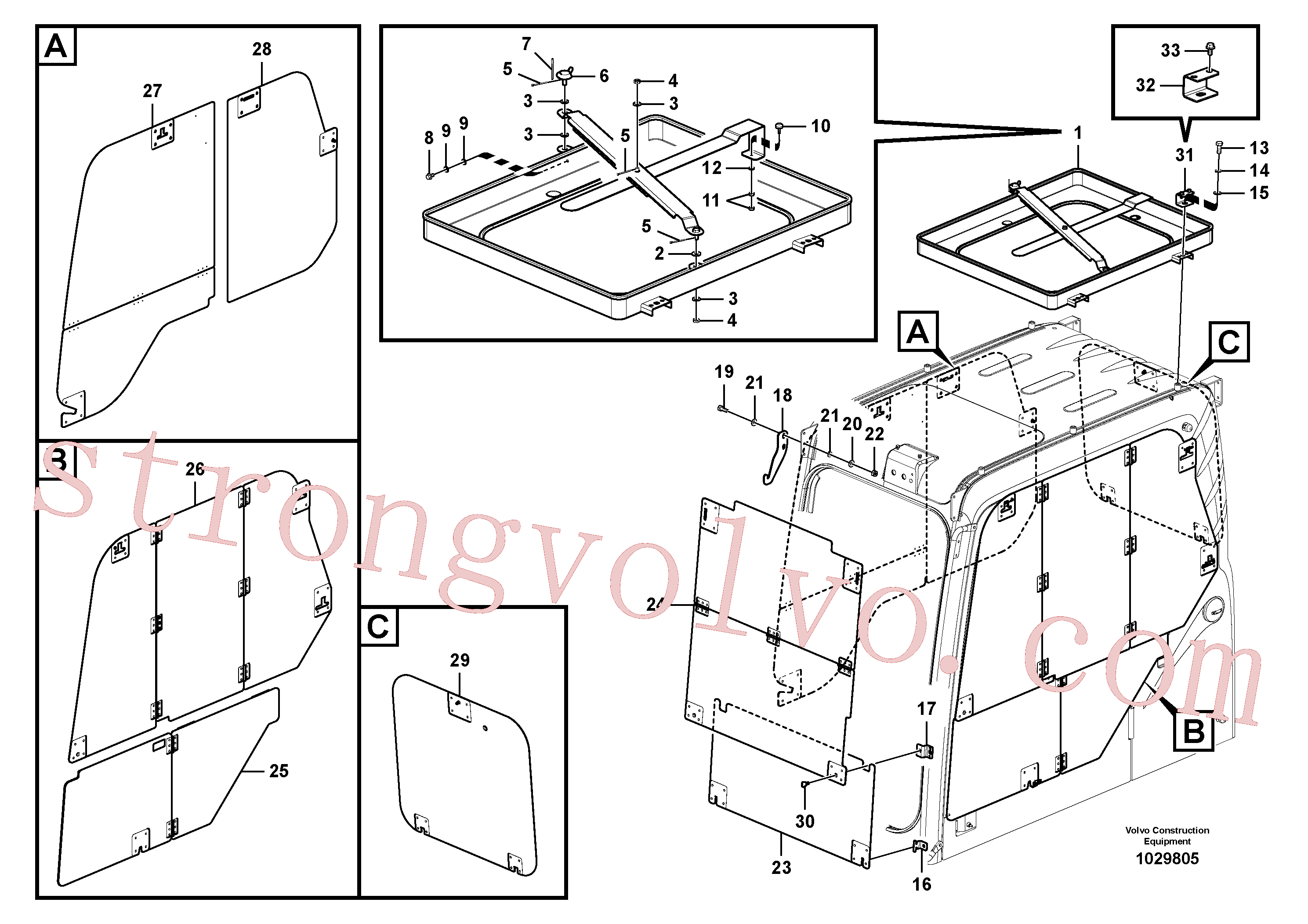 VOE14517399 Volvo Sistema anti-roubo(1029805 Montagem)