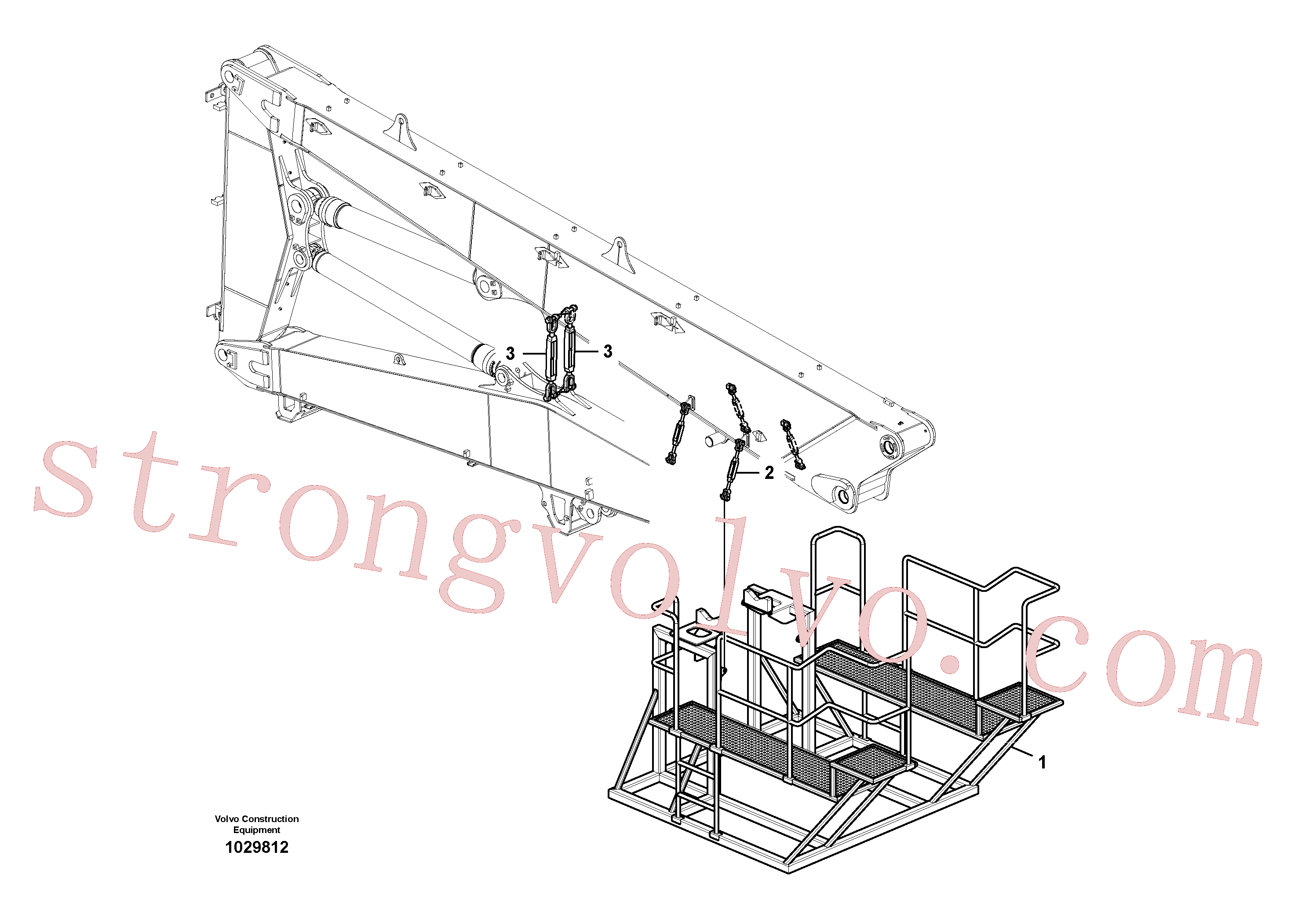Atacado VOE14358137 Degrau Volvo escavadeira