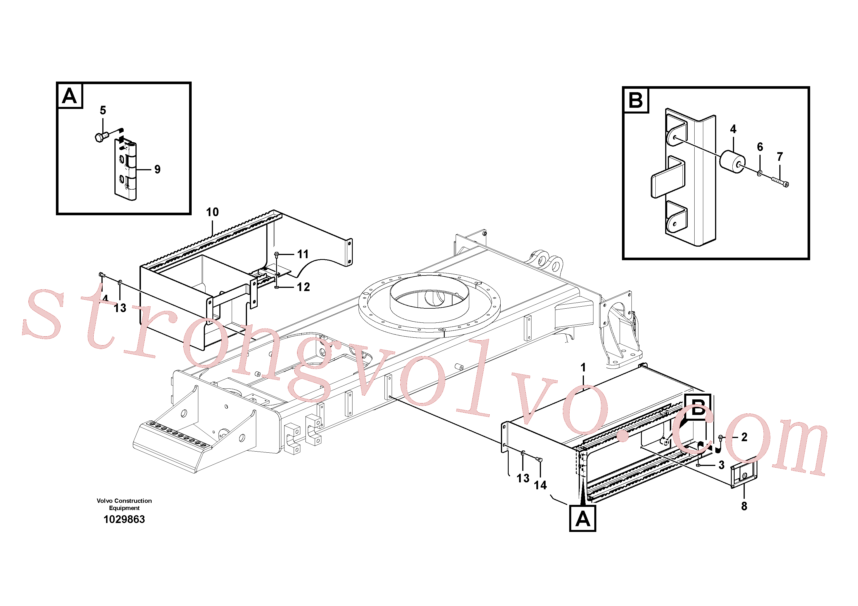 Volvo SA9011-11205 Parafuso sextavado Volvo Acessórios para escavadeira