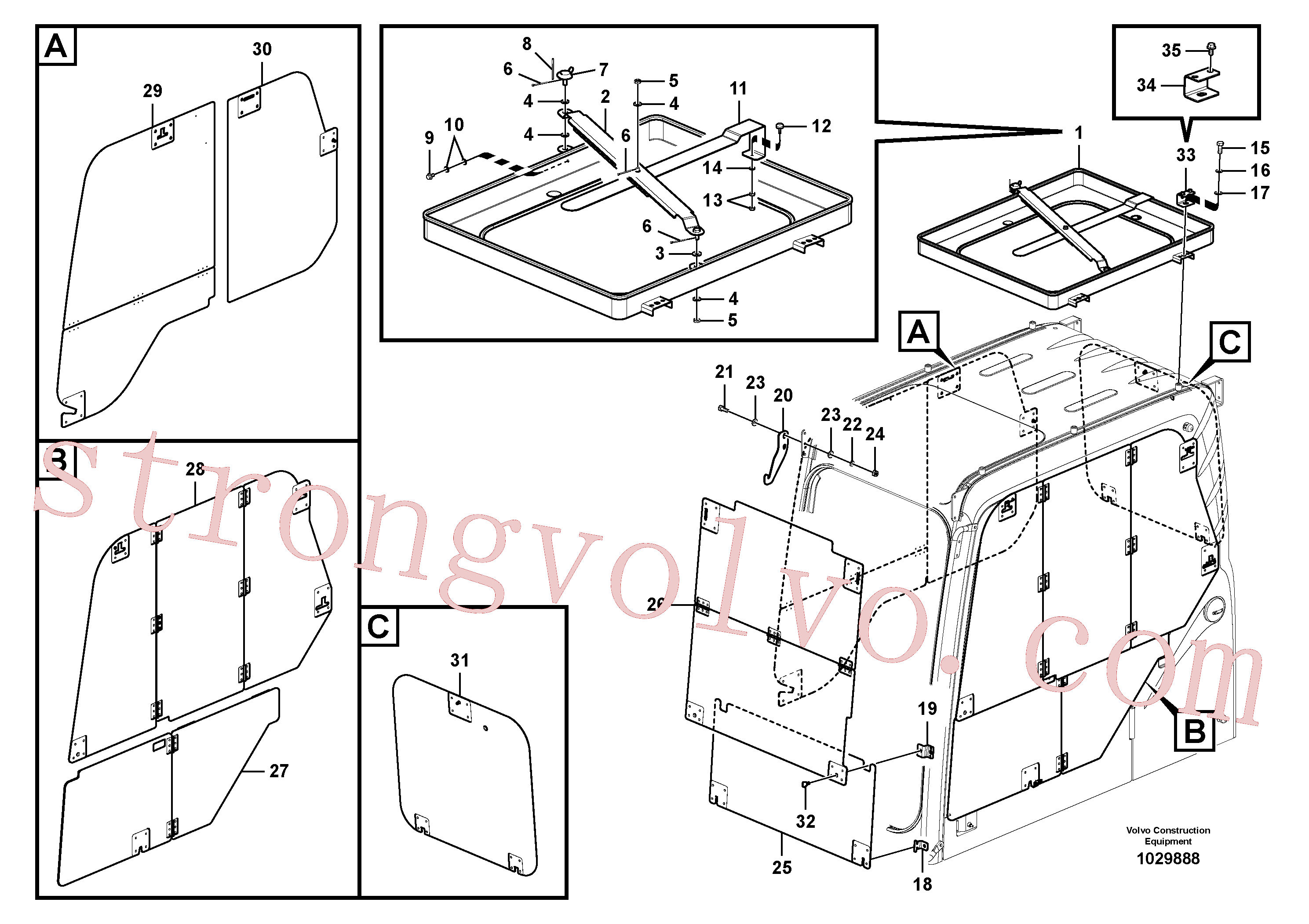 VOE14517399 Volvo Sistema anti-roubo(1029888 Montagem)