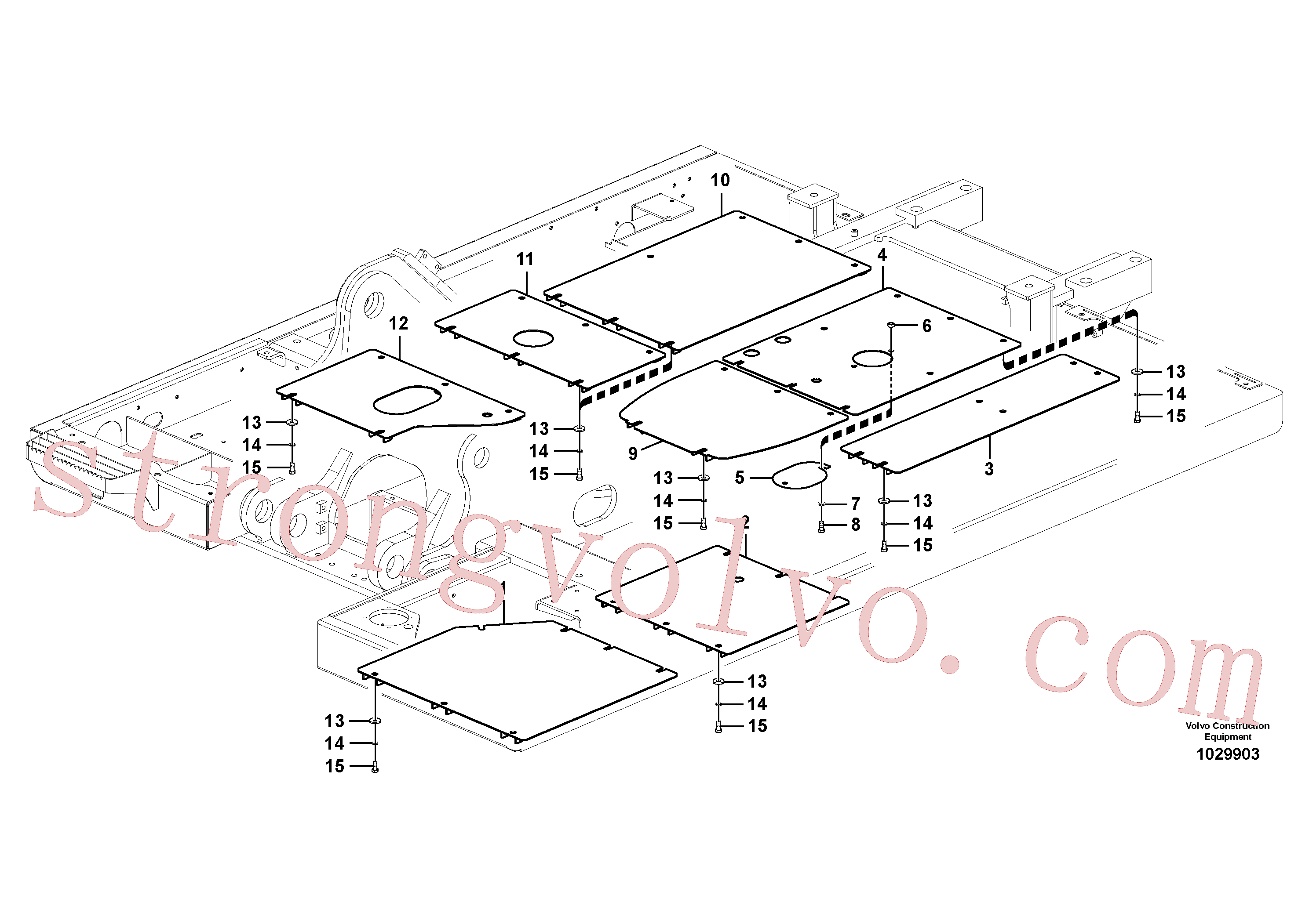 Volvo Acessórios para escavadeira SA9119-11200 Porca de solda Acessórios