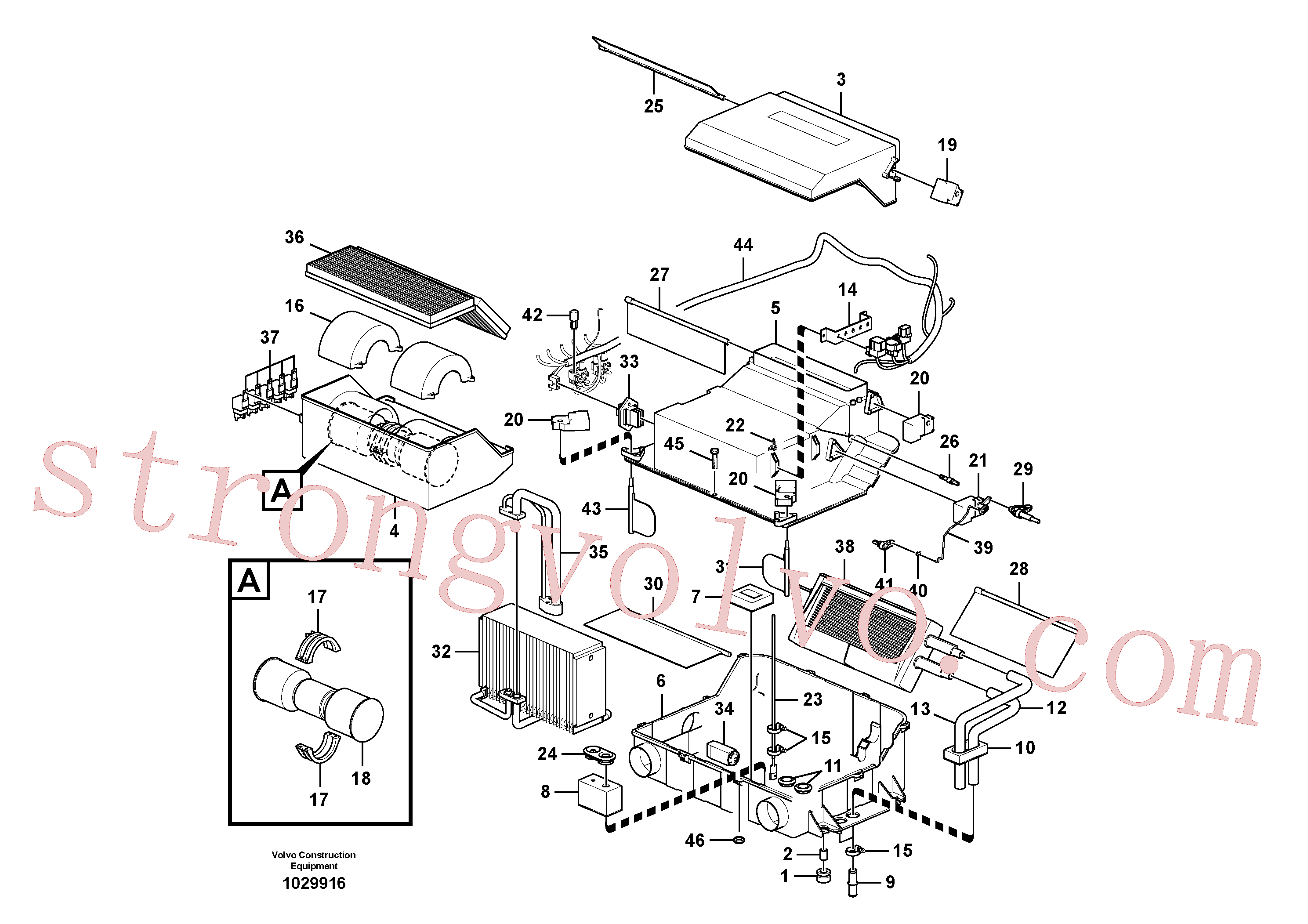 VOE14511415 Volvo Unidade do ar condicionado, refrigeração e aquecimento(1029916 Montagem)