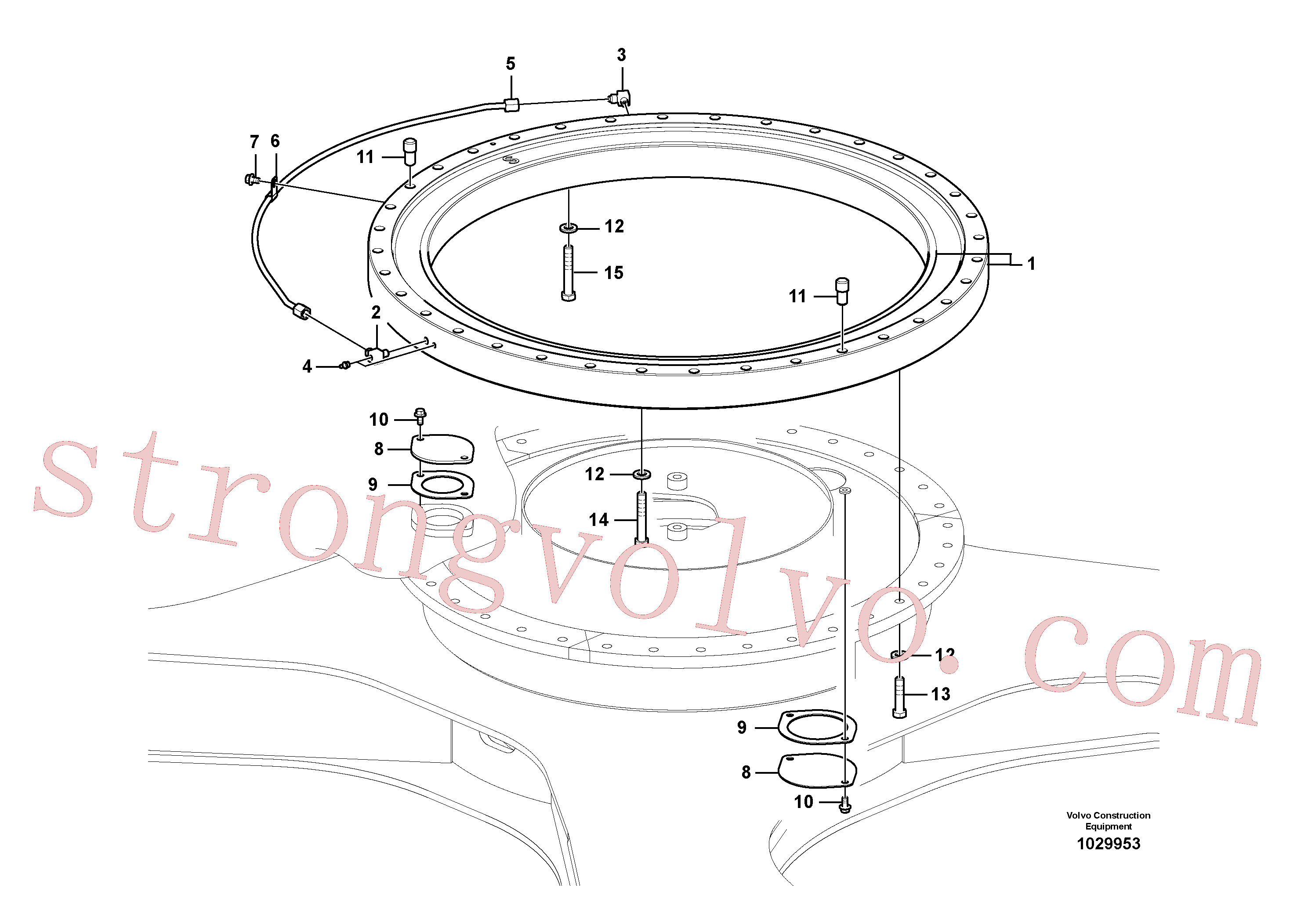 SA9011-41614 Volvo Sistema de articulação(1029953 Montagem)