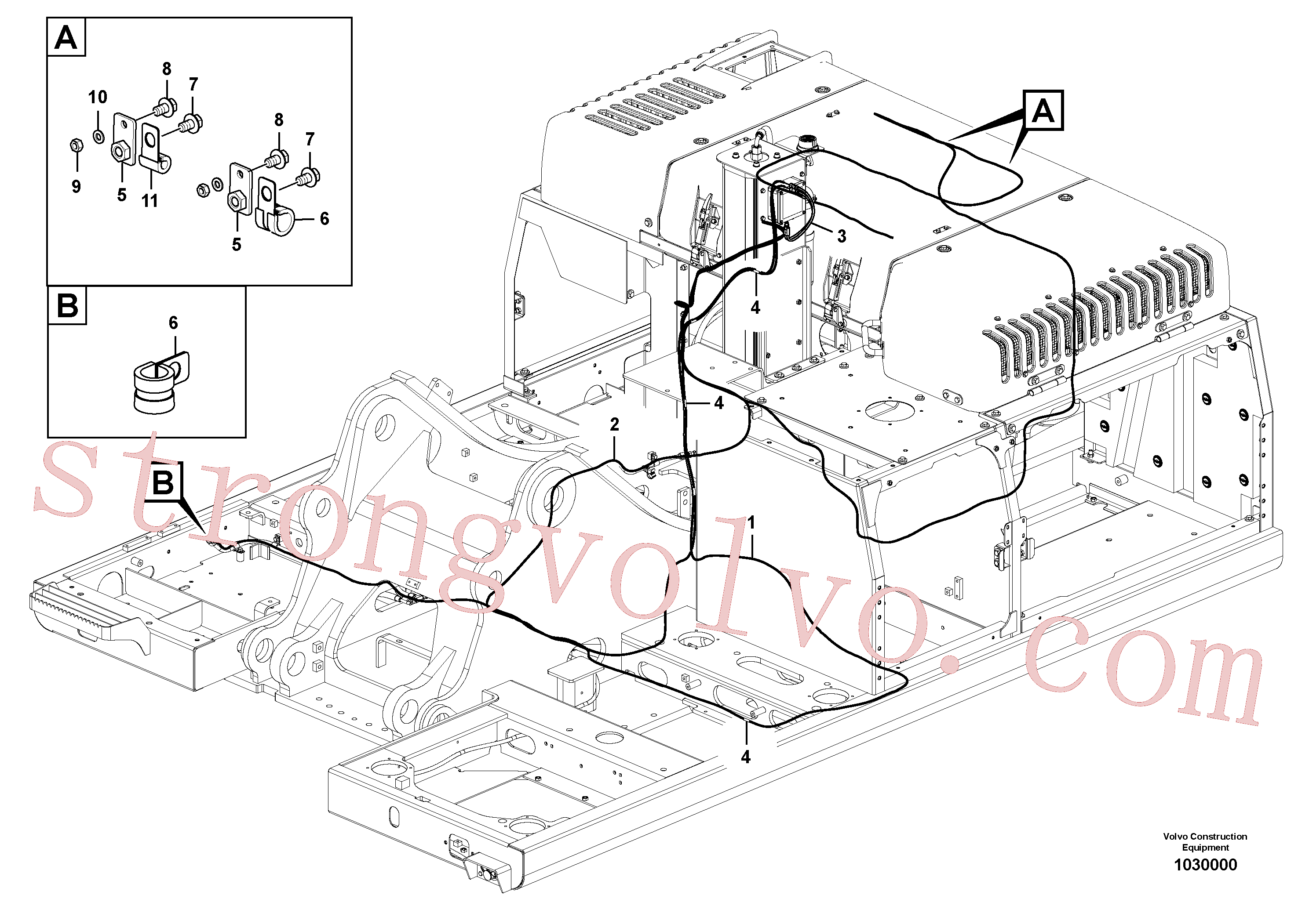 VOE14638892 Volvo Extintor de incêndio(1030000 Montagem)