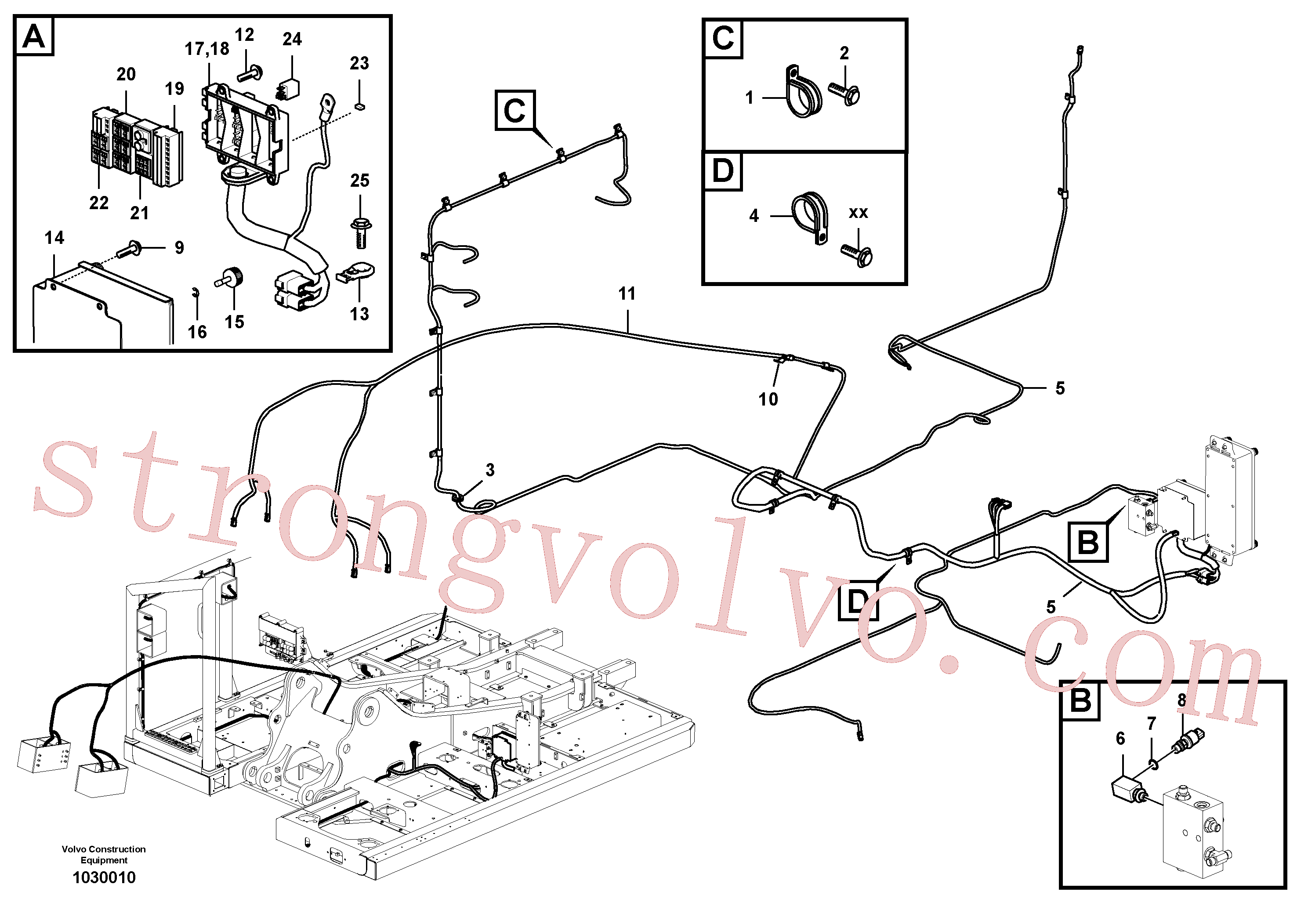 VOE14500781 Volvo Cablagem principal(1030010 Montagem)