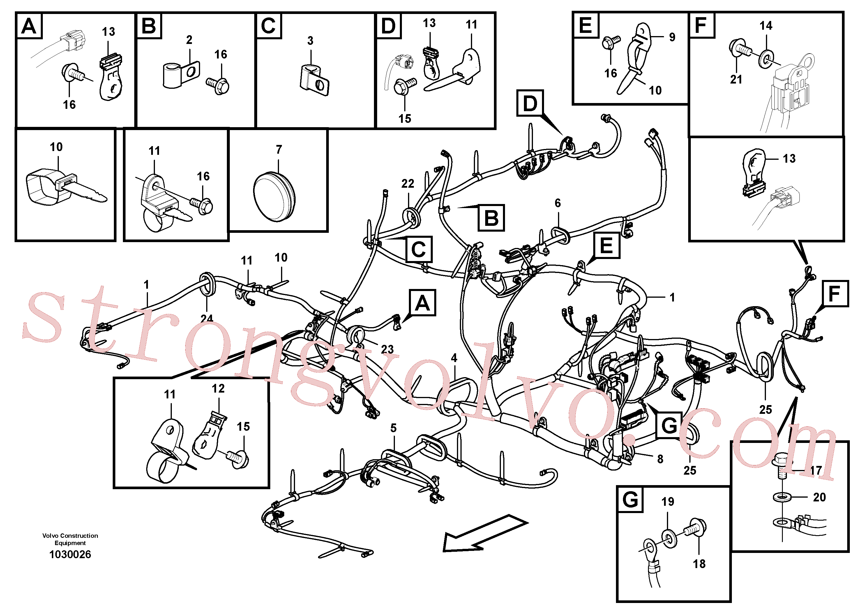 VOE14644239 Volvo Cablagem principal(1030026 Montagem)