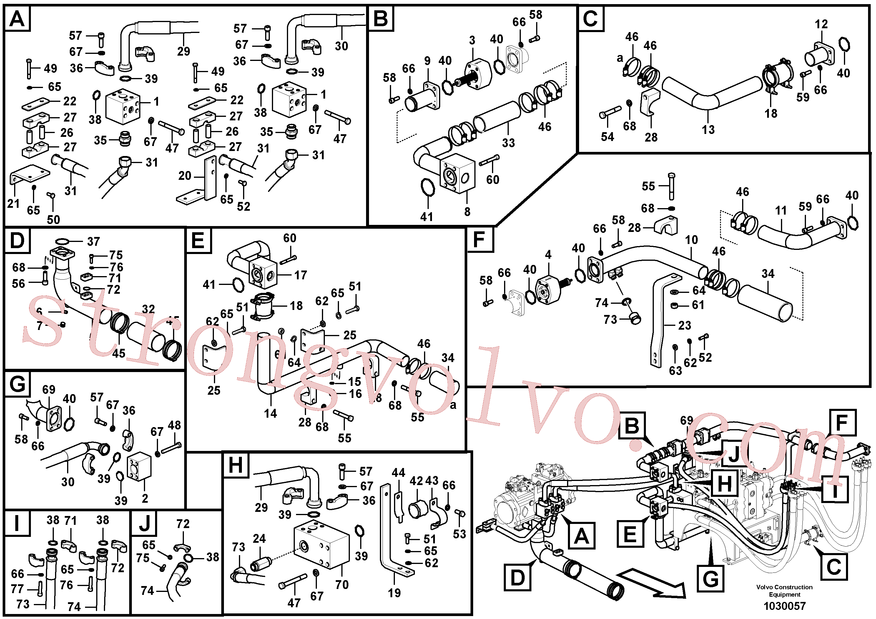 VOE14645375 Volvo Sistema hidráulico, refrigerador do óleo(1030057 Montagem)