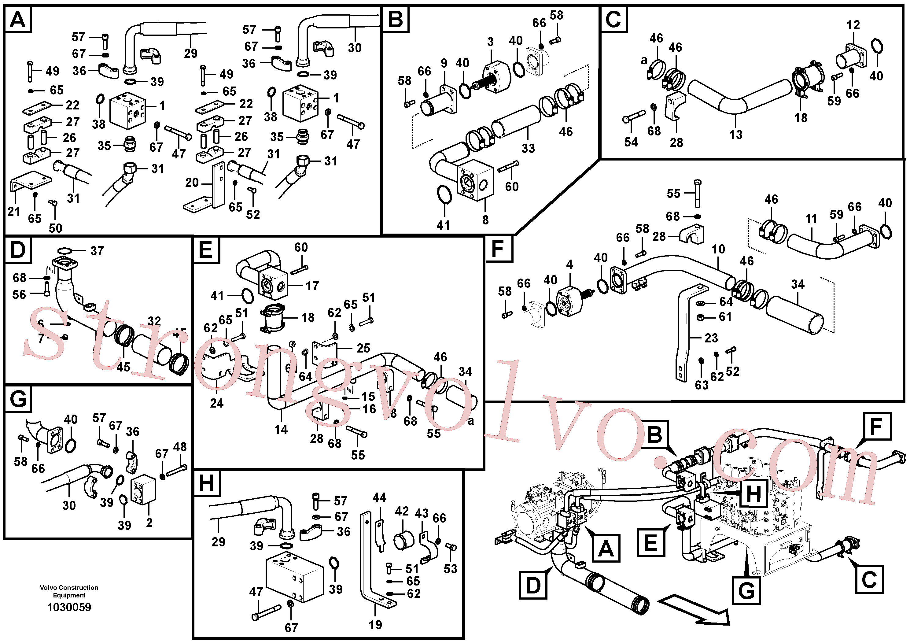 VOE14881383 Volvo Sistema hidráulico, refrigerador do óleo(1030059 Montagem)