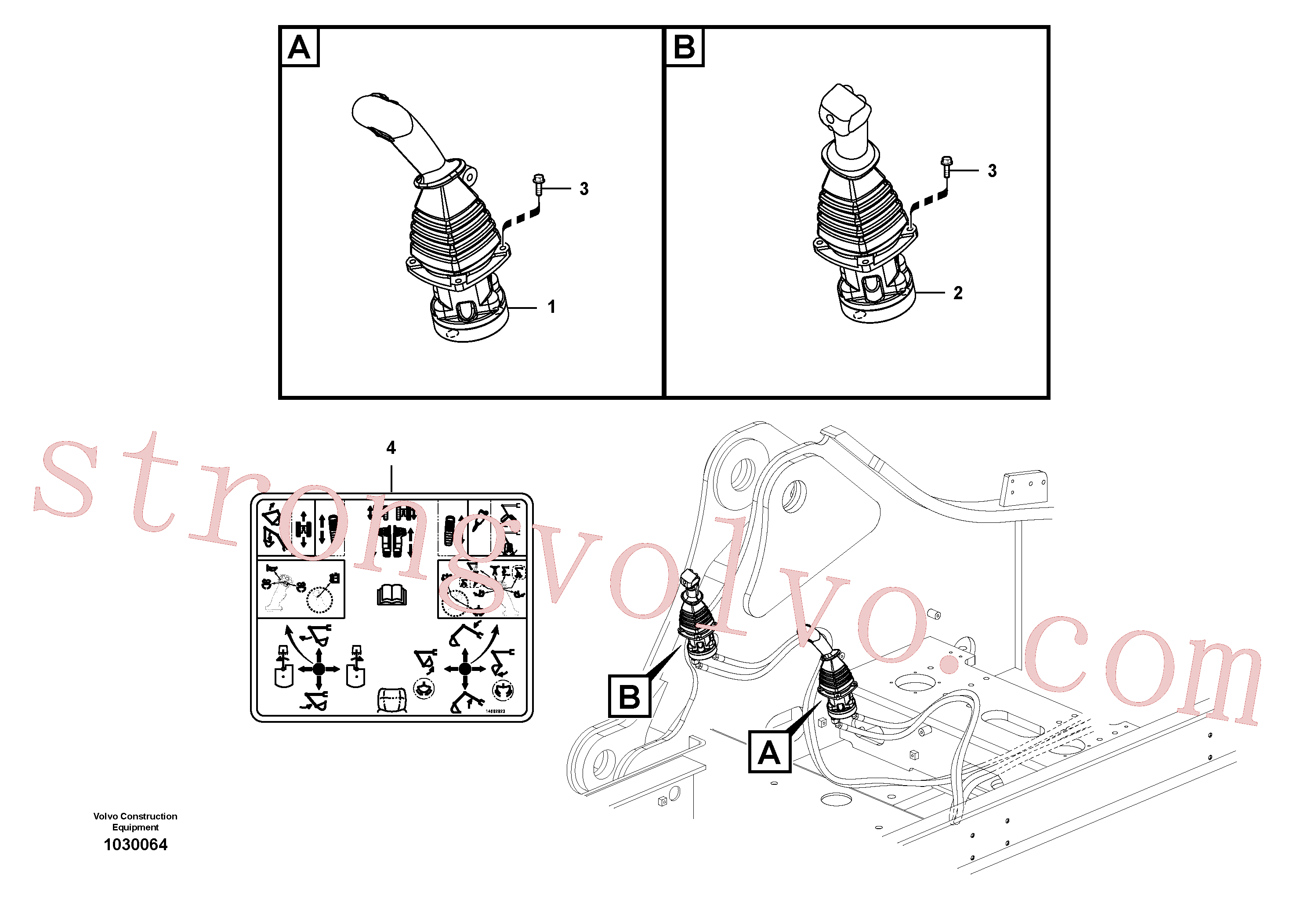 VOE14658002 Volvo Servo-sistema, válvula de comando à distância(1030064 Montagem)