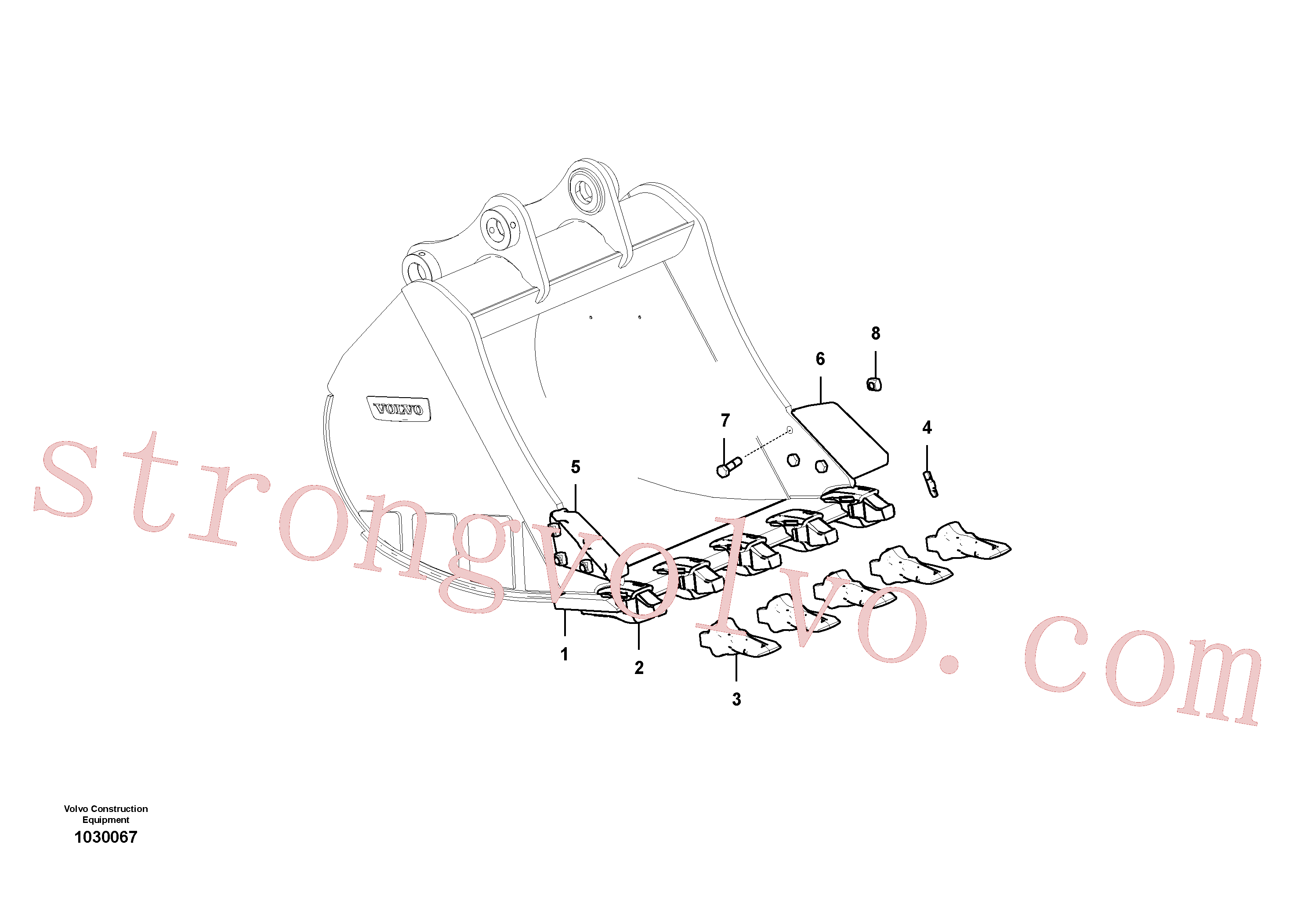SA1171-00171 Volvo Balde(1030067 Montagem)