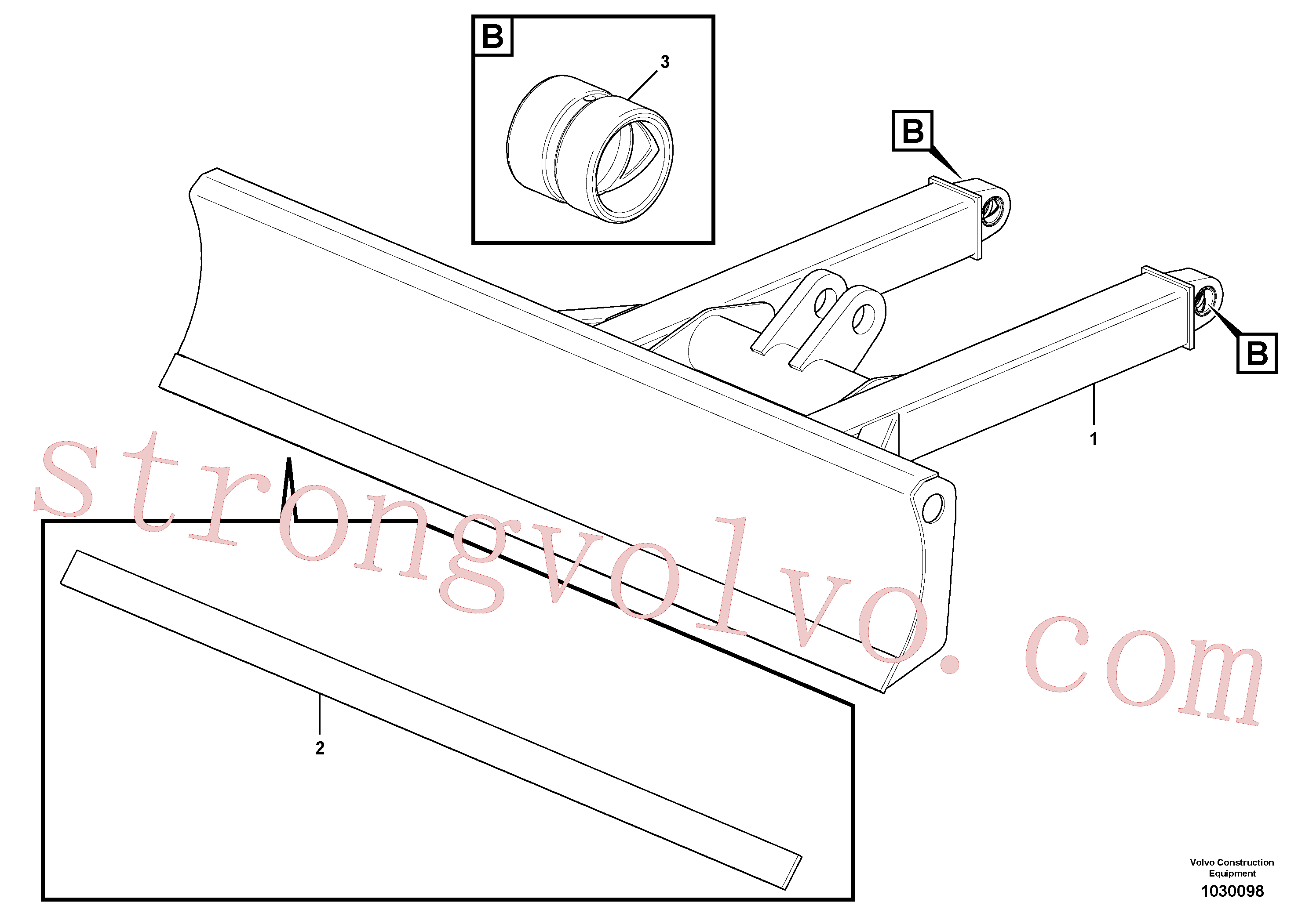 VOE15664417 Lâmina Volvo escavadeira