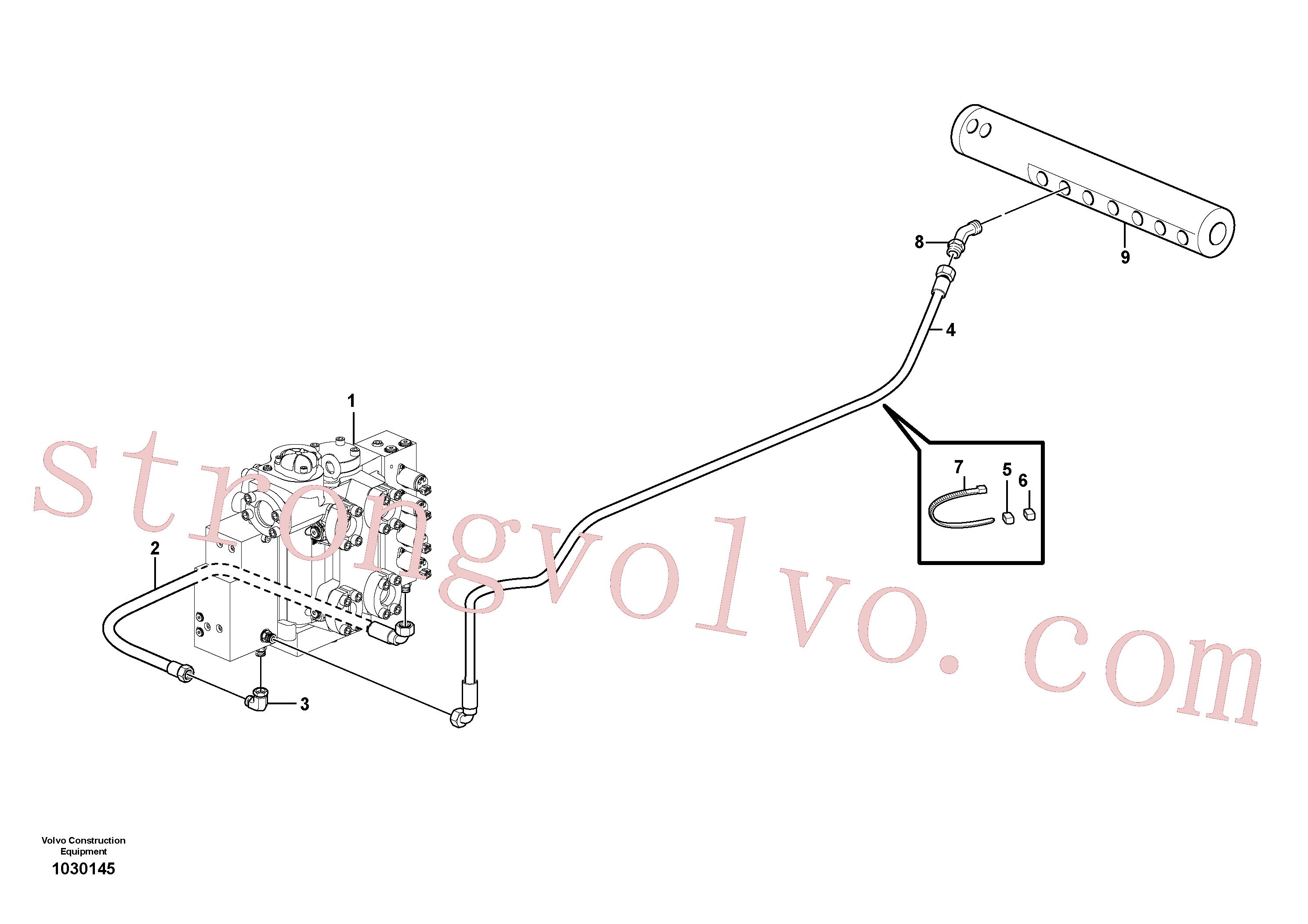 Volvo VOE936609 Cotovelo Volvo Acessórios para escavadeira