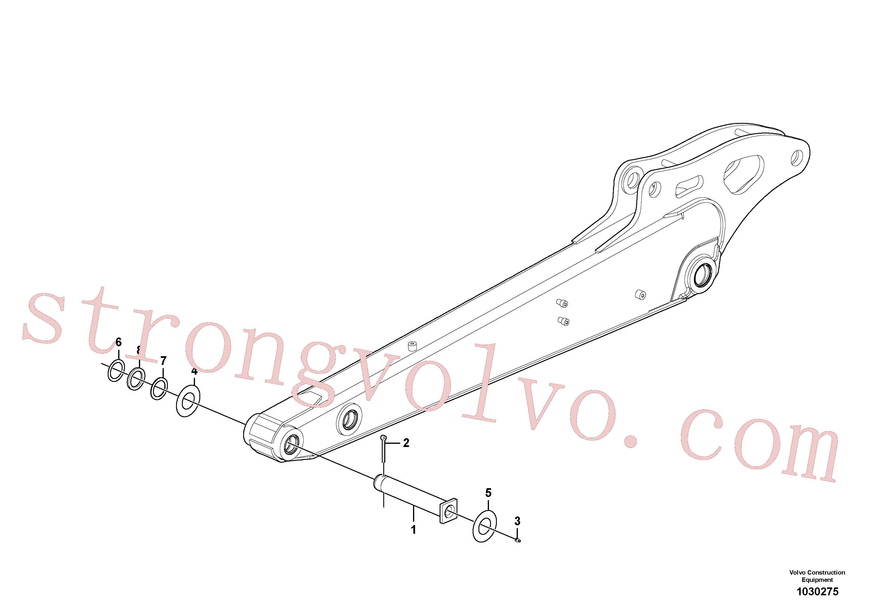 PJ5530018 Volvo Braço de afundamento(1030275 Montagem)