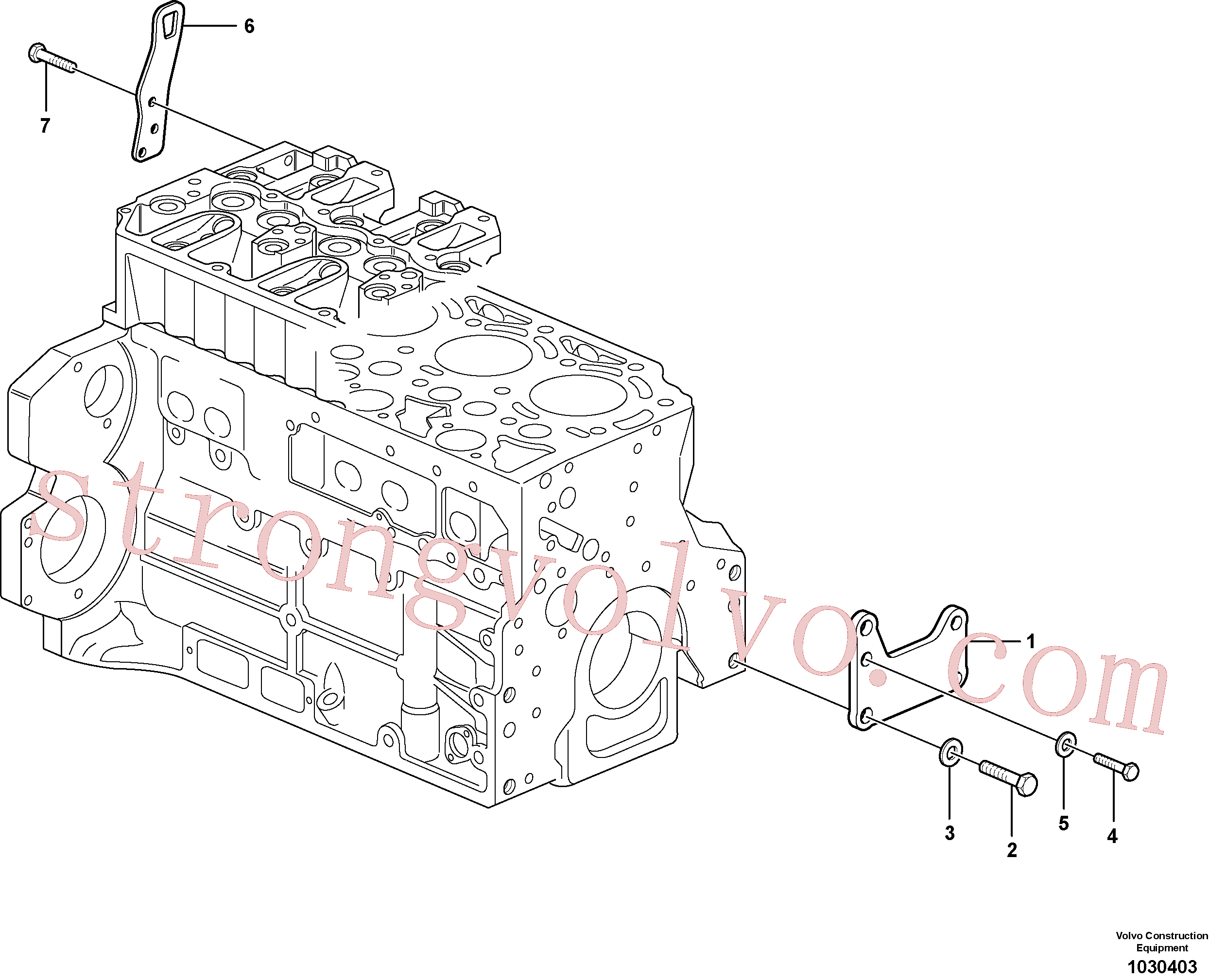 Volvo Acessórios para escavadeira VOE13963313 Parafuso Acessórios