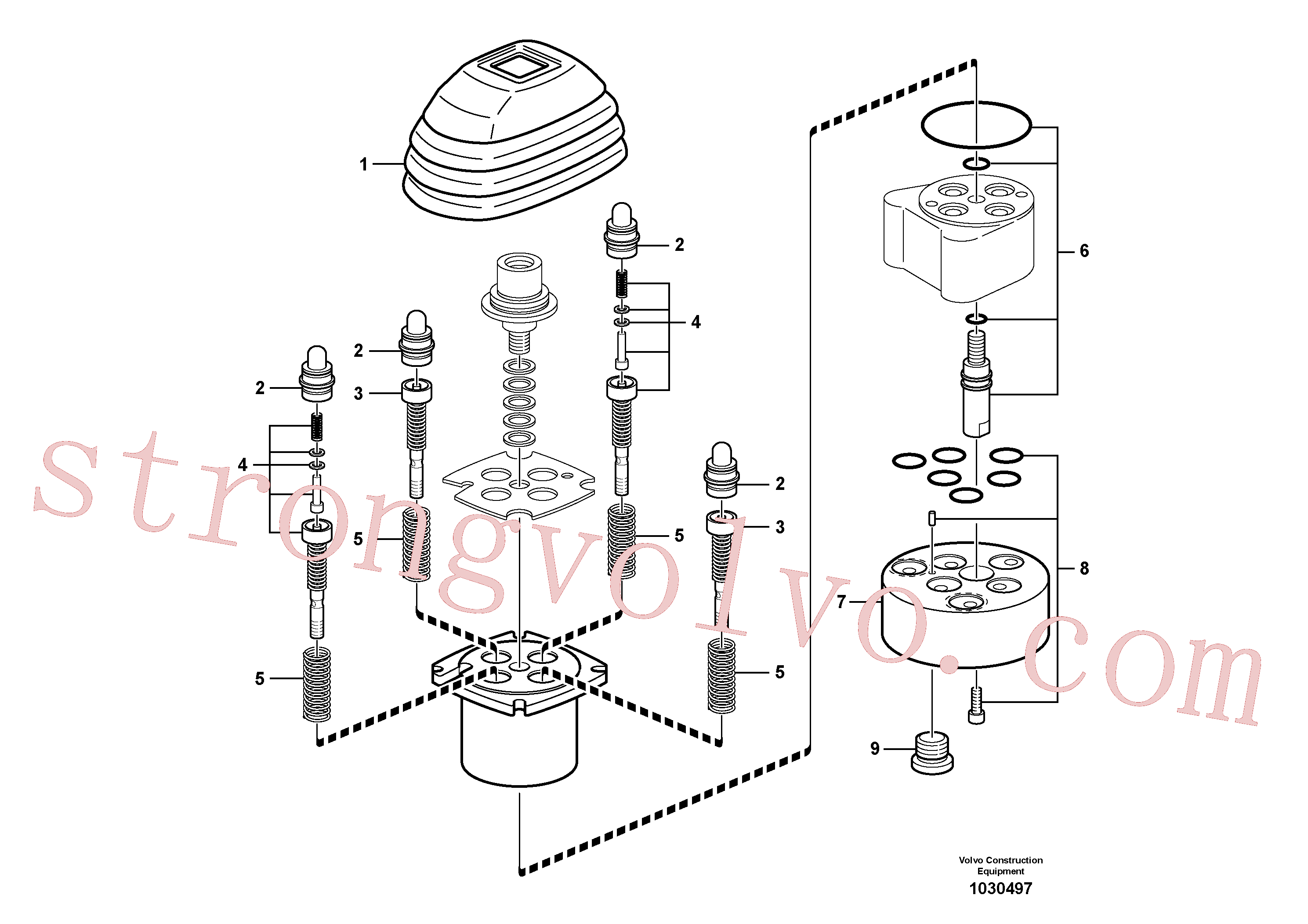 VOE15024561 Jogo de reparo Volvo escavadeira