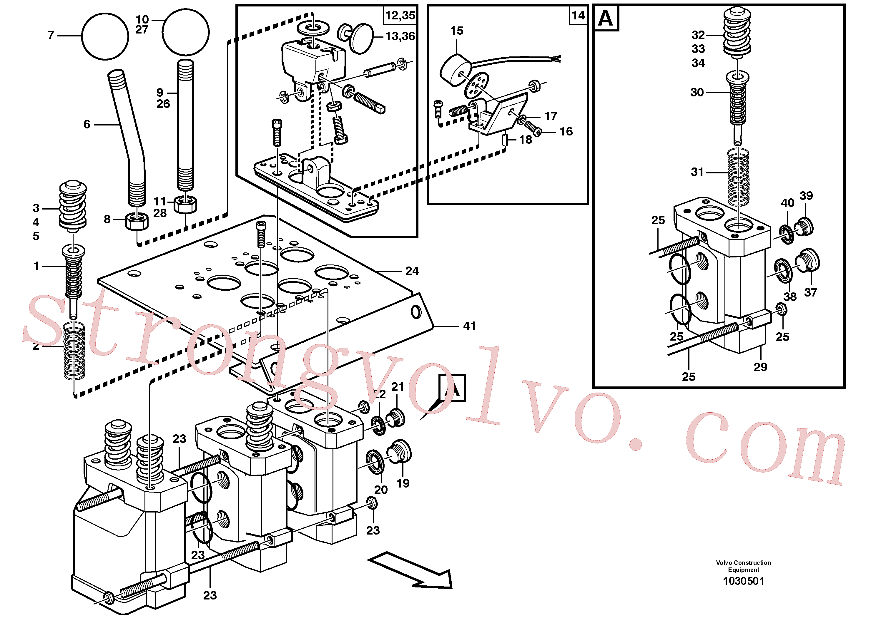 RM96747563 Porca sextavada Volvo escavadeira
