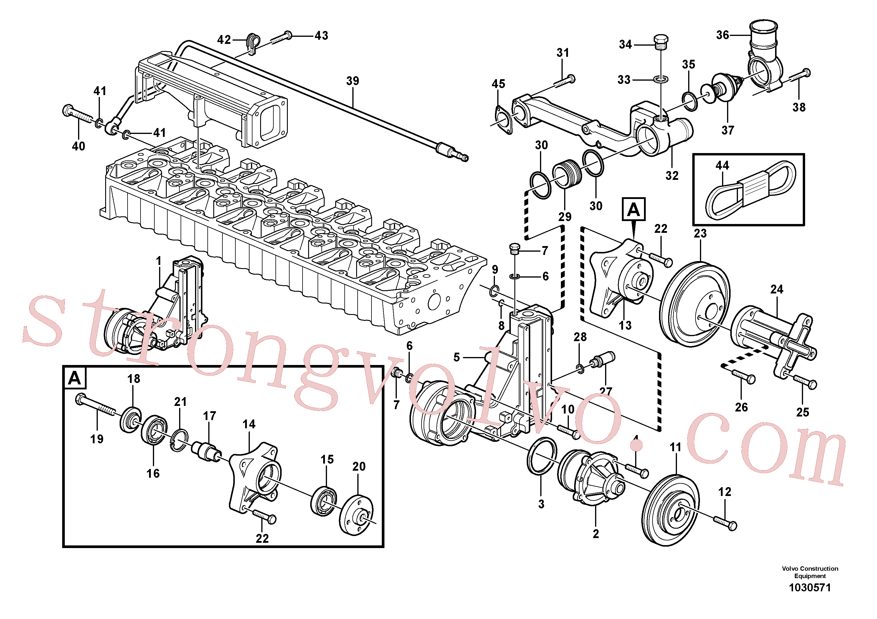 Volvo Acessórios para escavadeira SA8220-03480 Bujão Acessórios