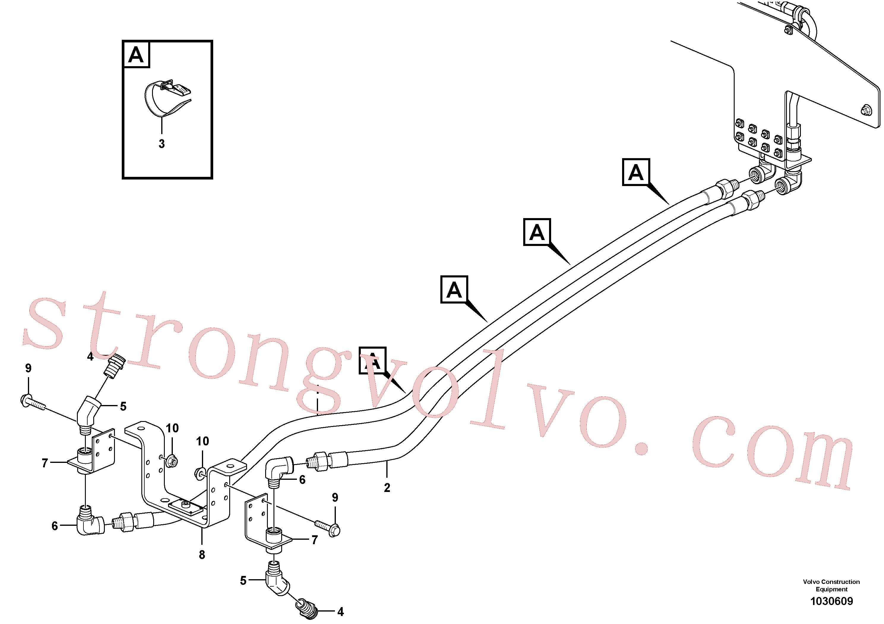 VOE11301783 Volvo Sistema de extinção(1030609 Montagem)
