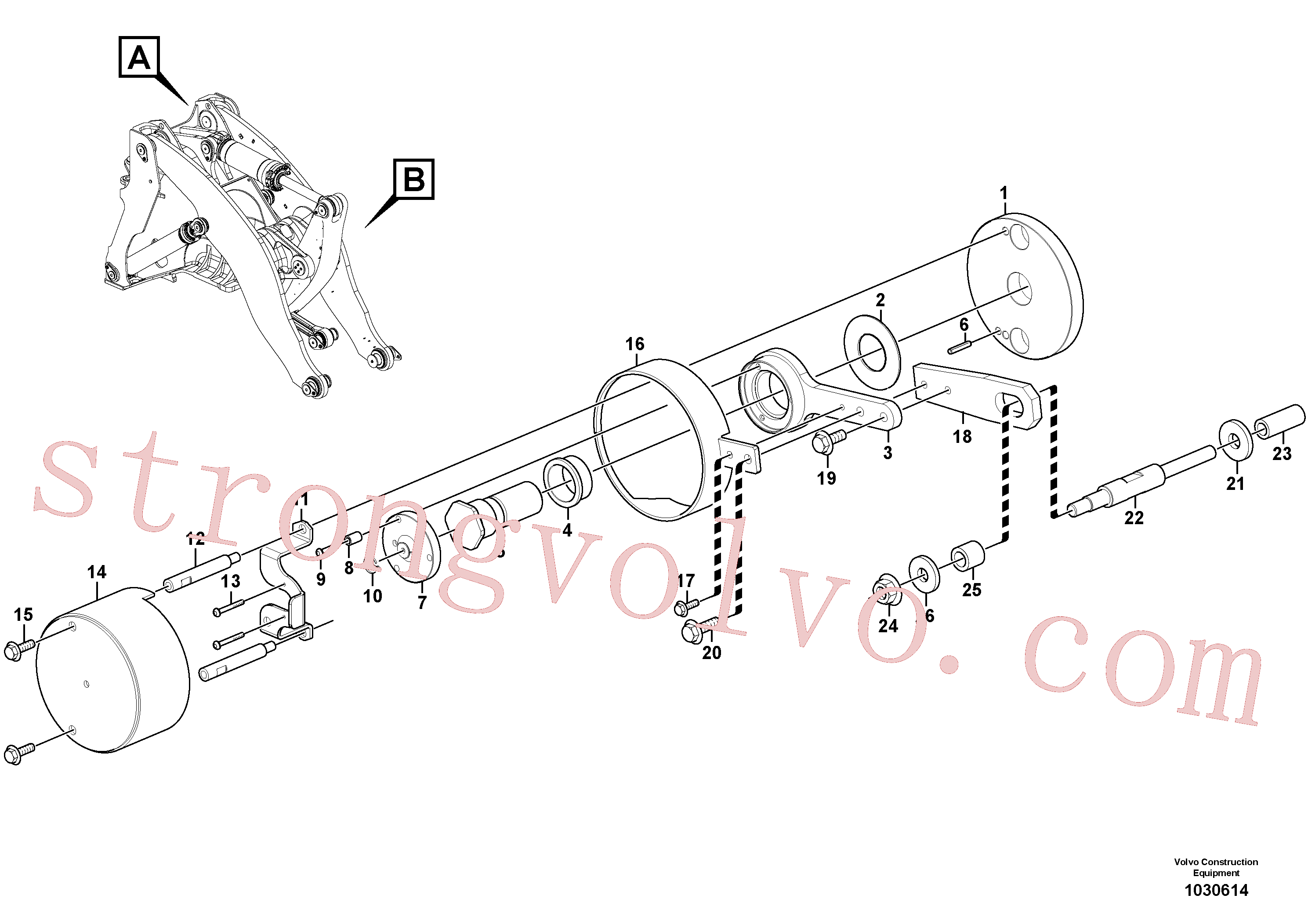 China Made VOE930474 Anel espaçador Volvo Acessórios para escavadeira