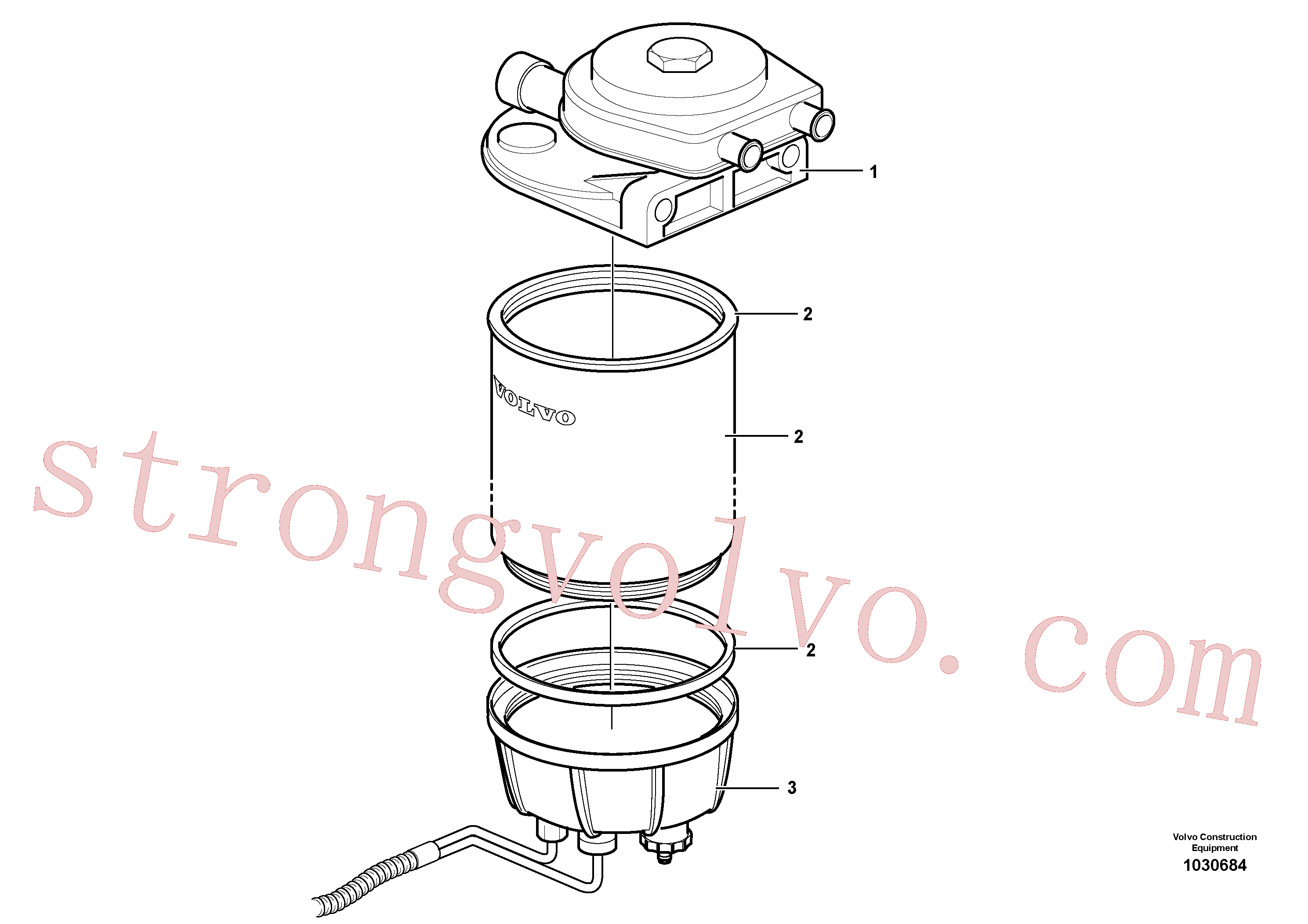 VOE11110683 Volvo Separador de água.(1030684 Montagem)