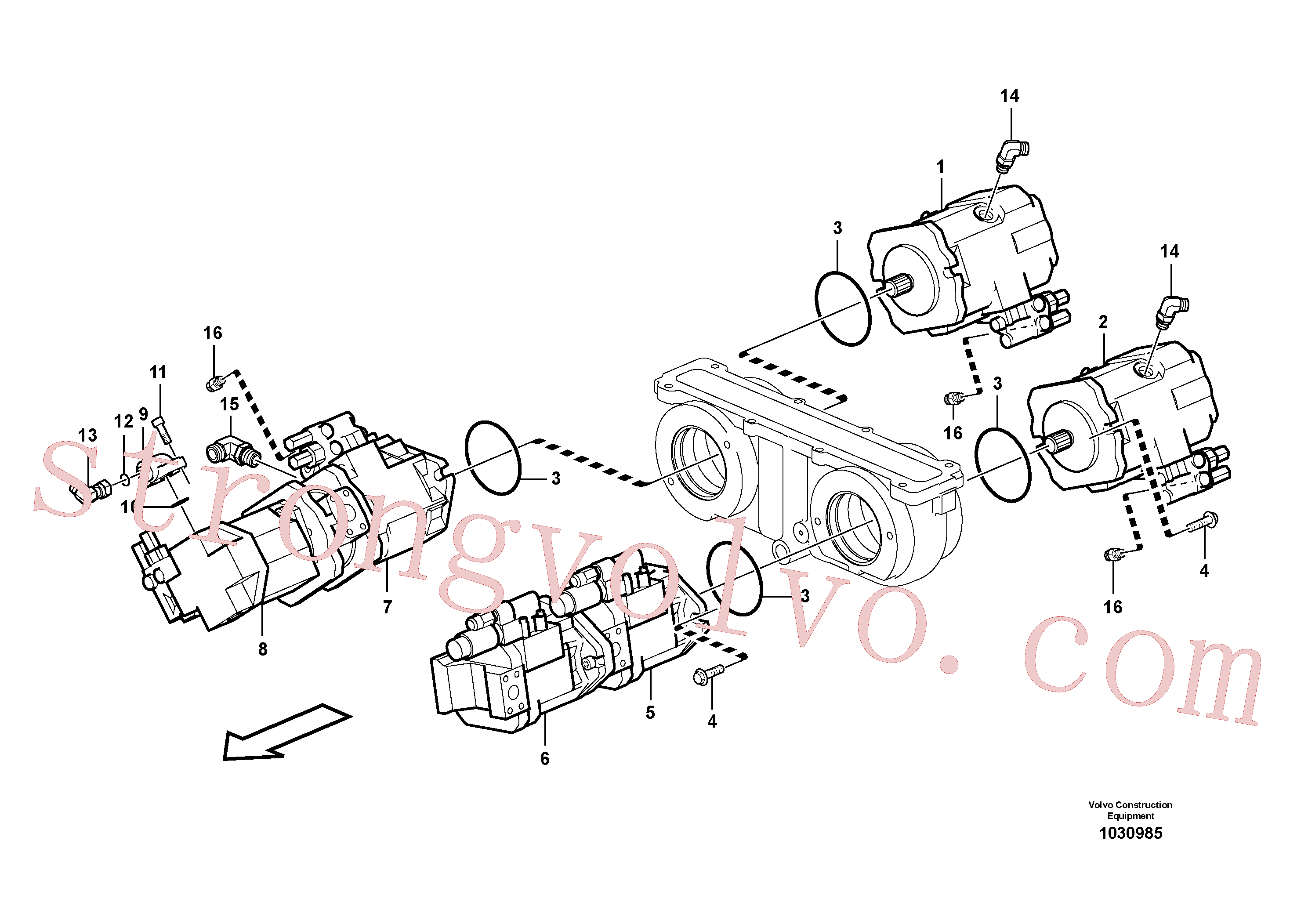 CH127B-1010 Cotovelo Inscreva-se para Volvo Acessórios para escavadeira
