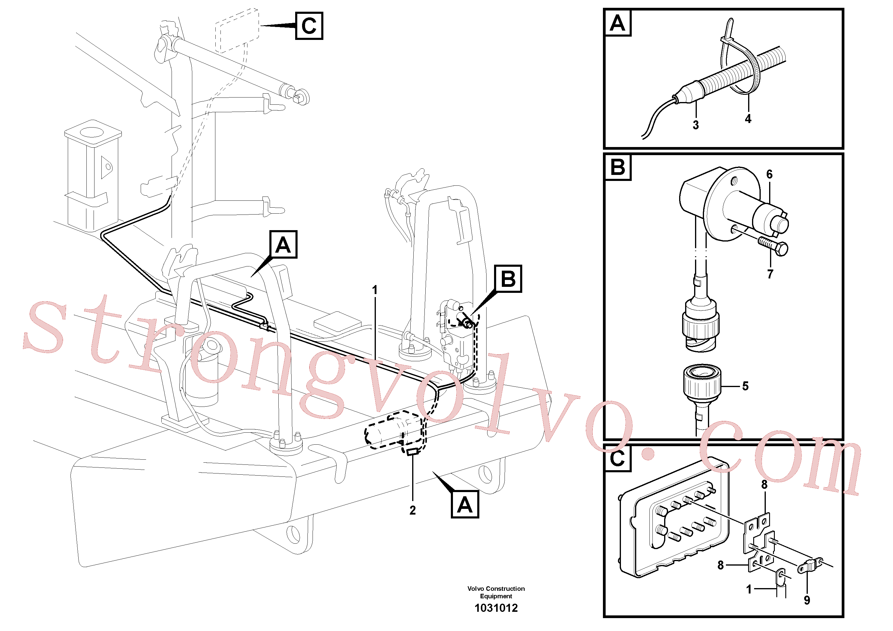 China Made VOE8159013 Carcaça Volvo Acessórios para escavadeira