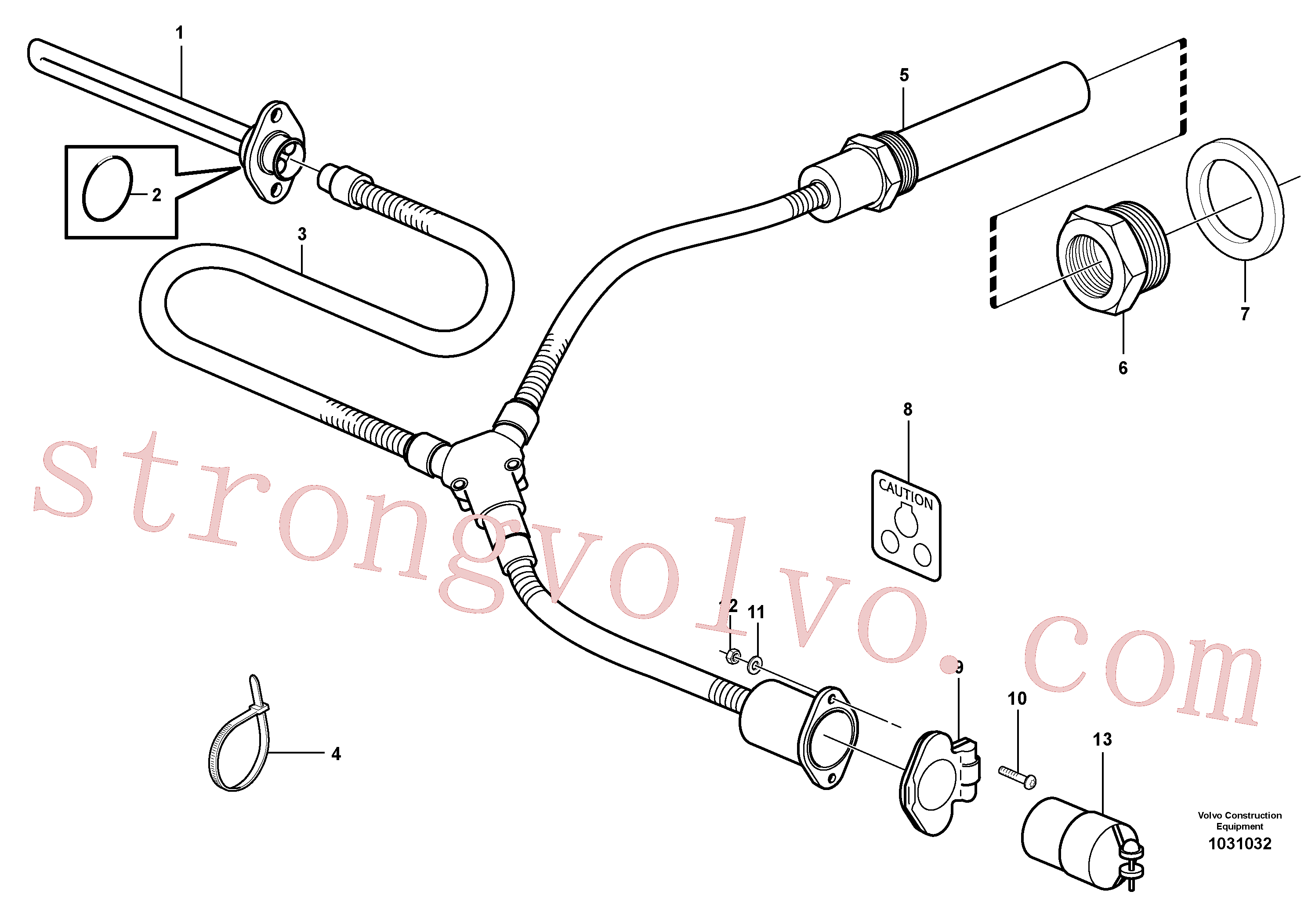 ZM7098754 Volvo Aquecedor do motor(1031032 Montagem)